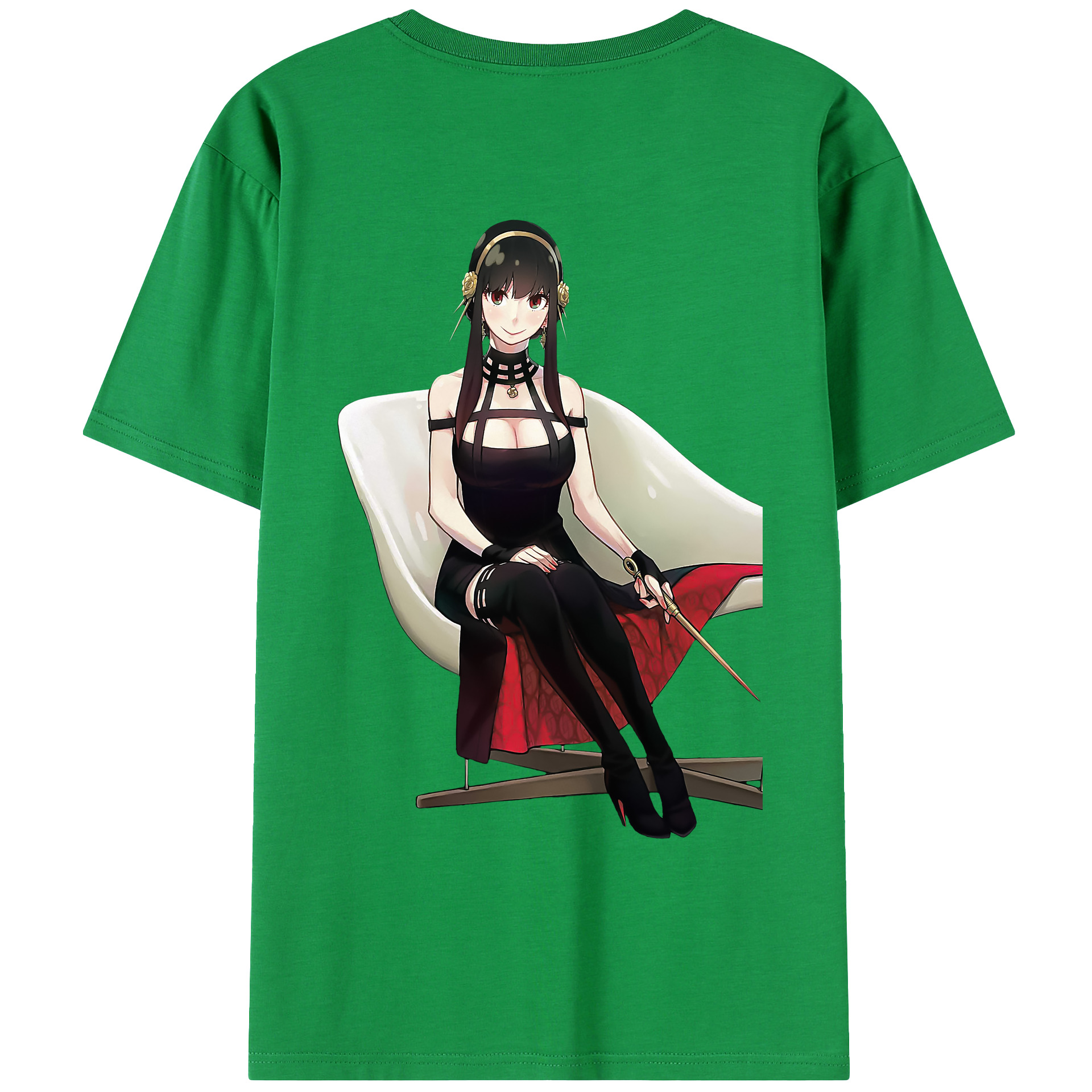 （画像用） SPY×FAMILY间谍家家酒 綿100％ メンズ半袖Tシャツ（バックプリント） 通気性