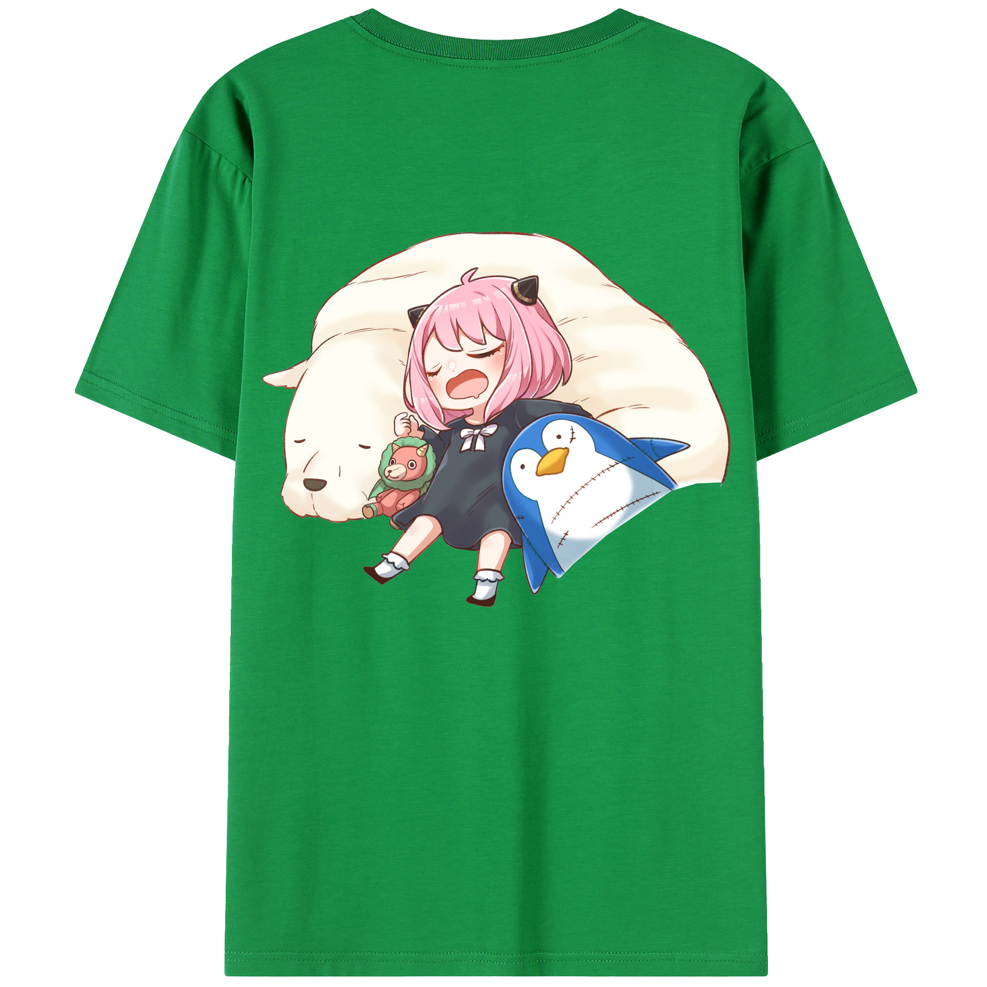 （画像用） SPY×FAMILY间谍家家酒 綿100％ メンズ半袖Tシャツ（バックプリント） 通気性