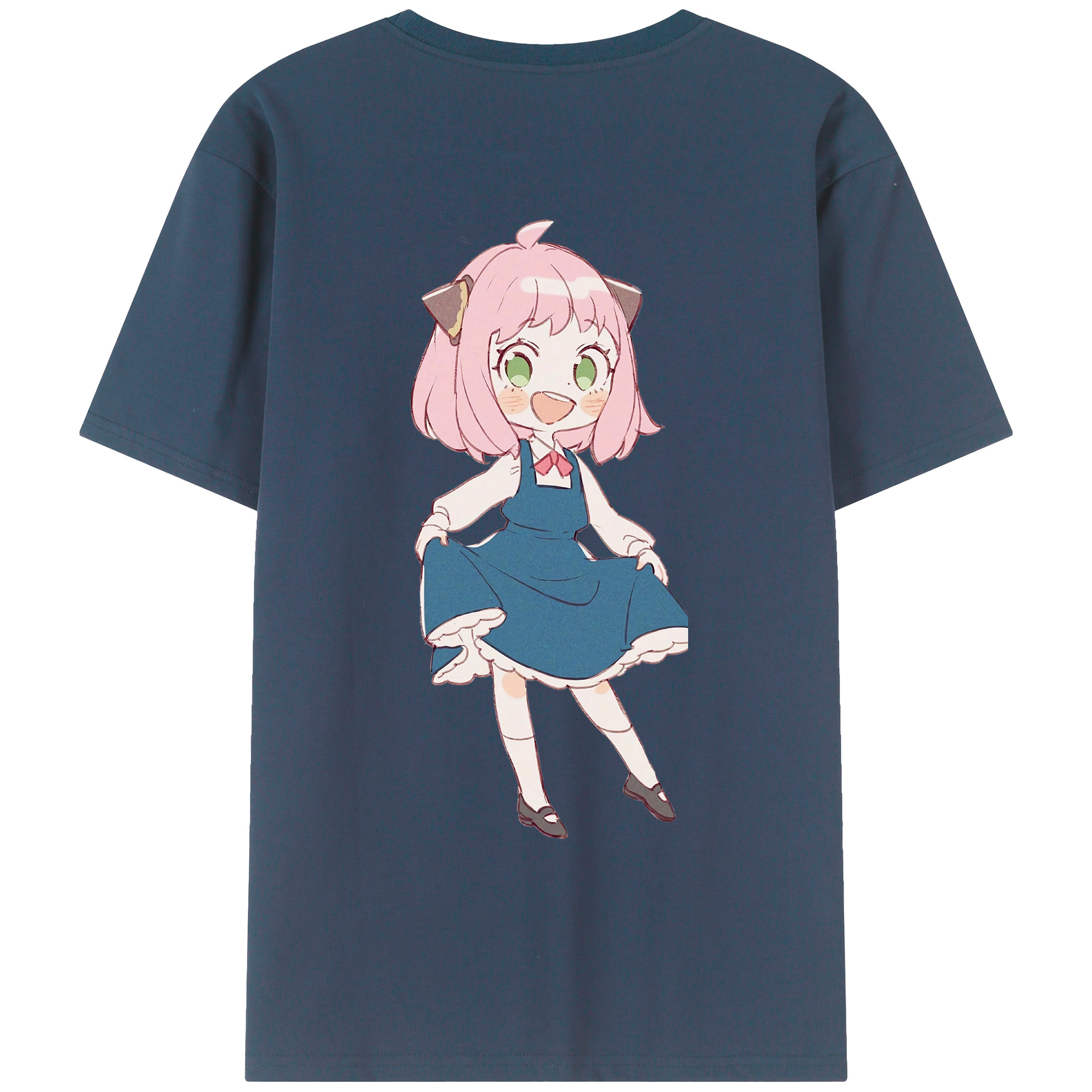 （画像用） SPY×FAMILY间谍家家酒 綿100％ メンズ半袖Tシャツ（バックプリント） 通気性