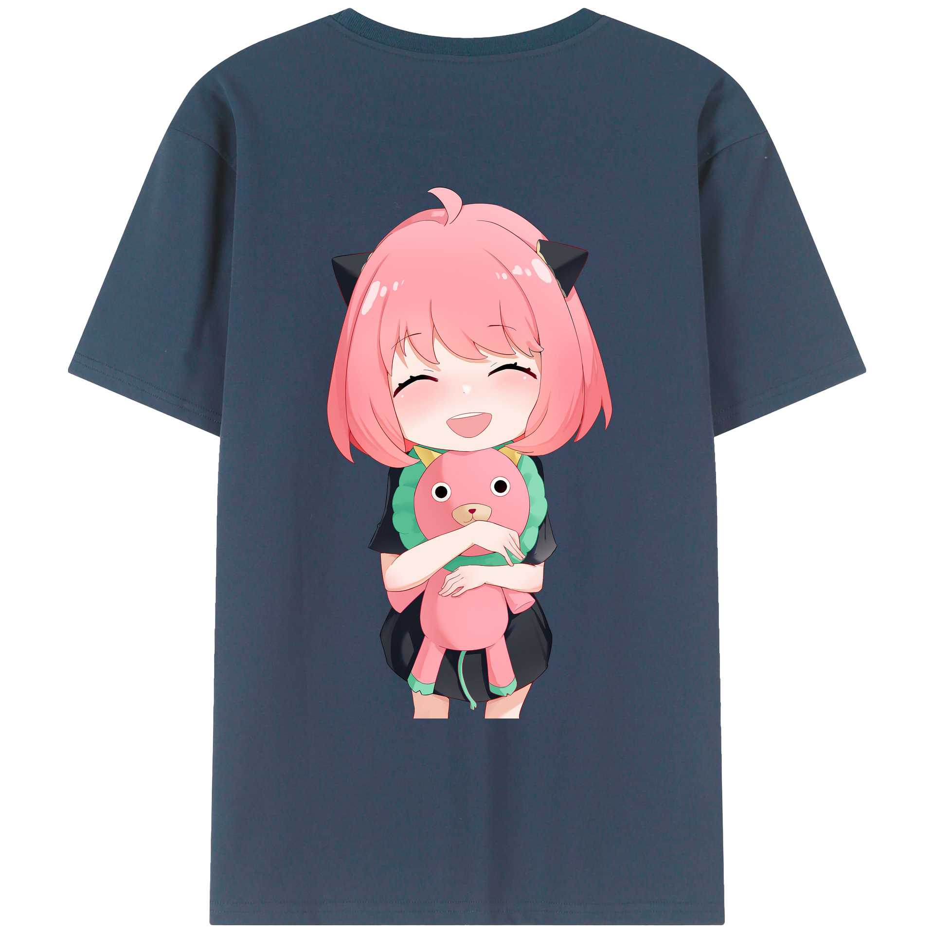 （画像用） SPY×FAMILY间谍家家酒 綿100％ メンズ半袖Tシャツ（バックプリント） 通気性