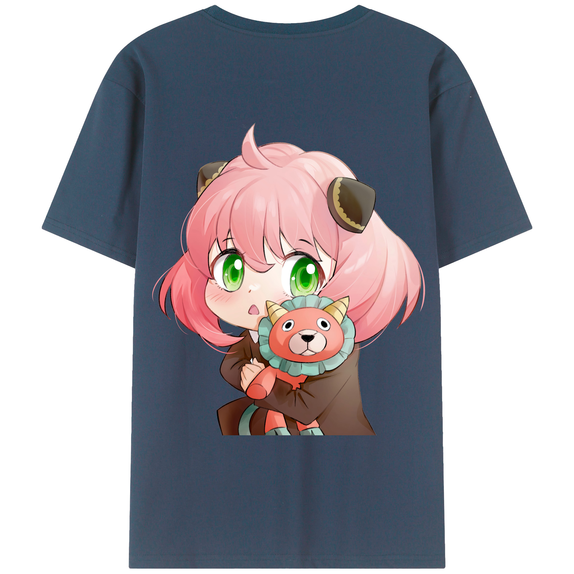 （画像用） SPY×FAMILY间谍家家酒 綿100％ メンズ半袖Tシャツ（バックプリント） 通気性