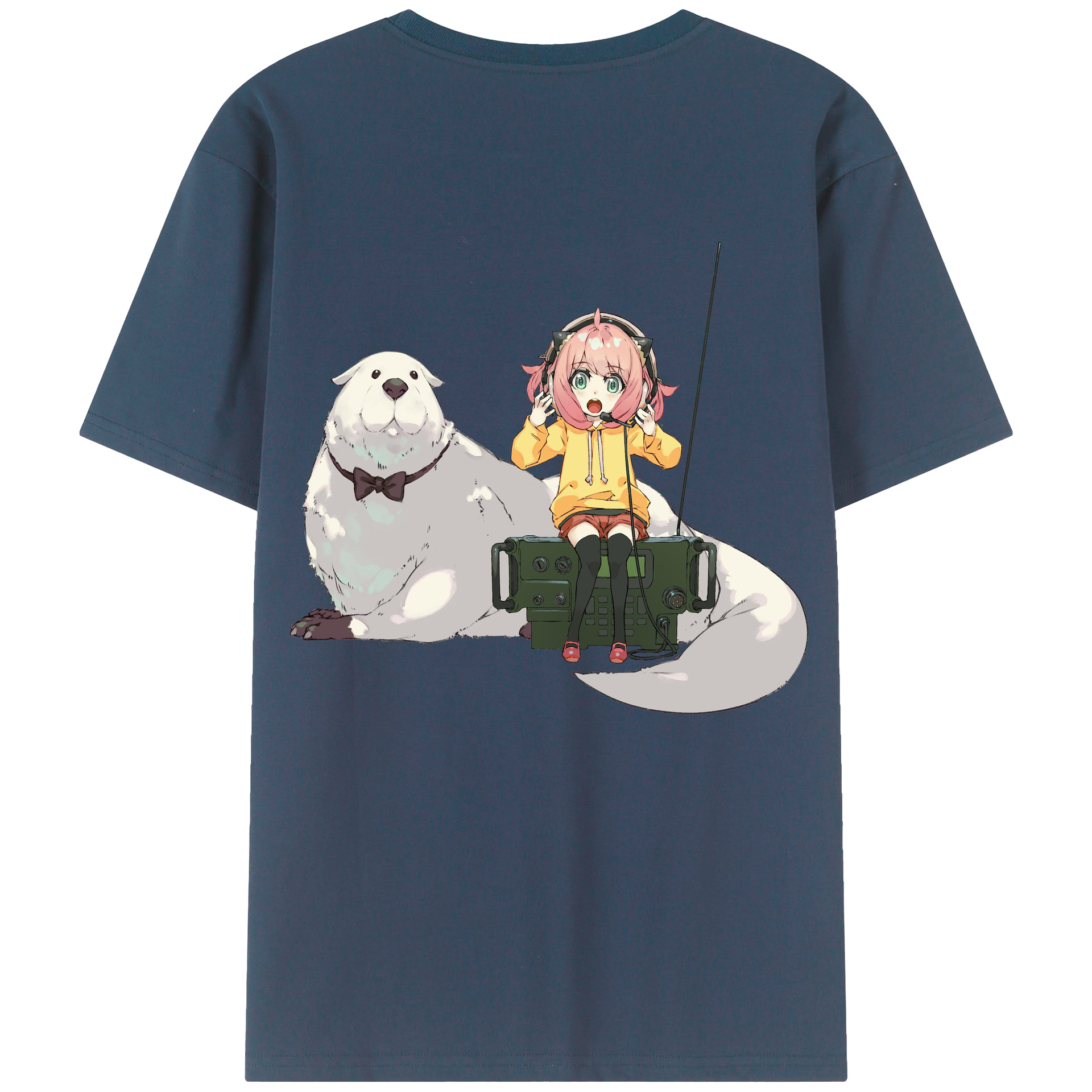 （画像用） SPY×FAMILY间谍家家酒 綿100％ メンズ半袖Tシャツ（バックプリント） 通気性