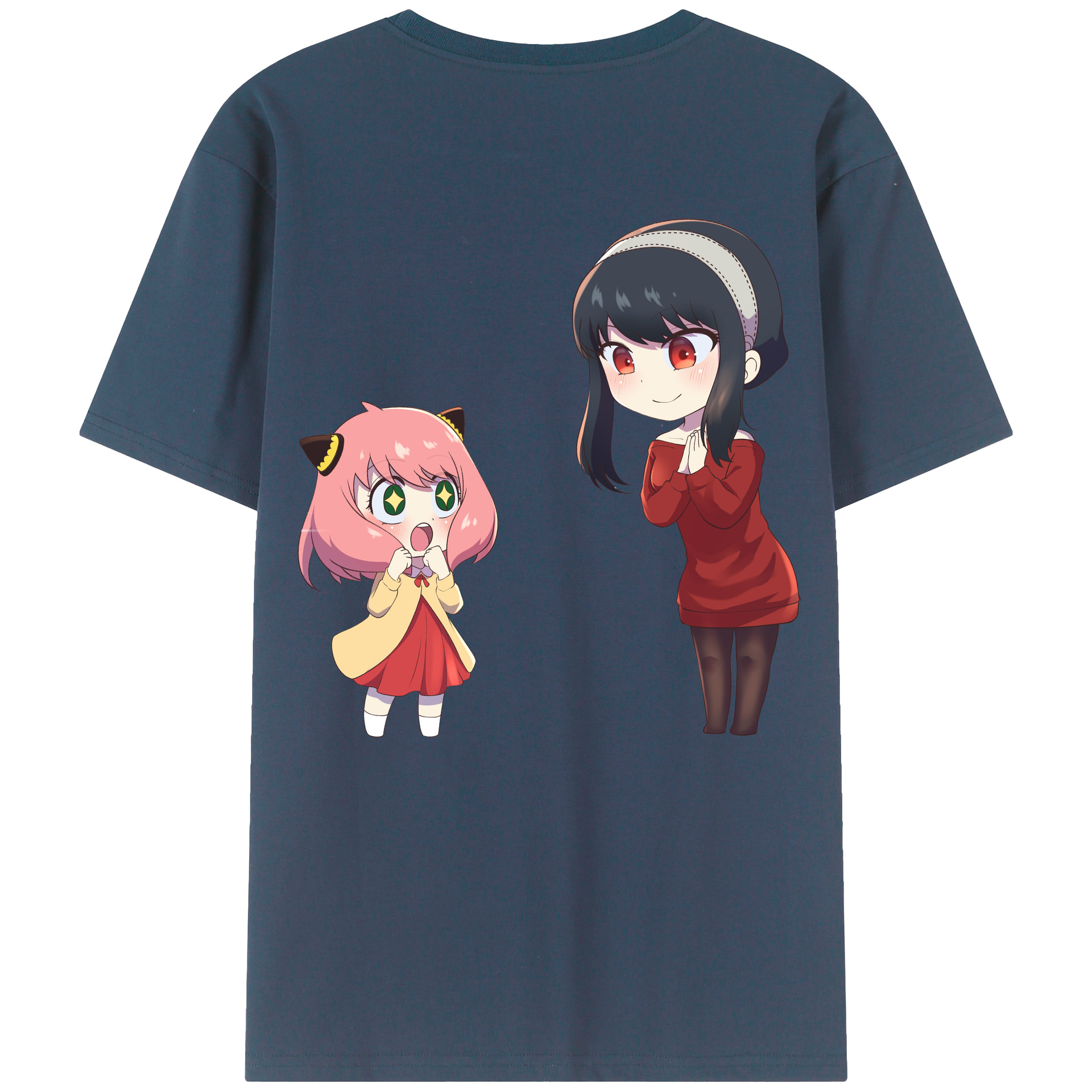 （画像用） SPY×FAMILY间谍家家酒 綿100％ メンズ半袖Tシャツ（バックプリント） 通気性