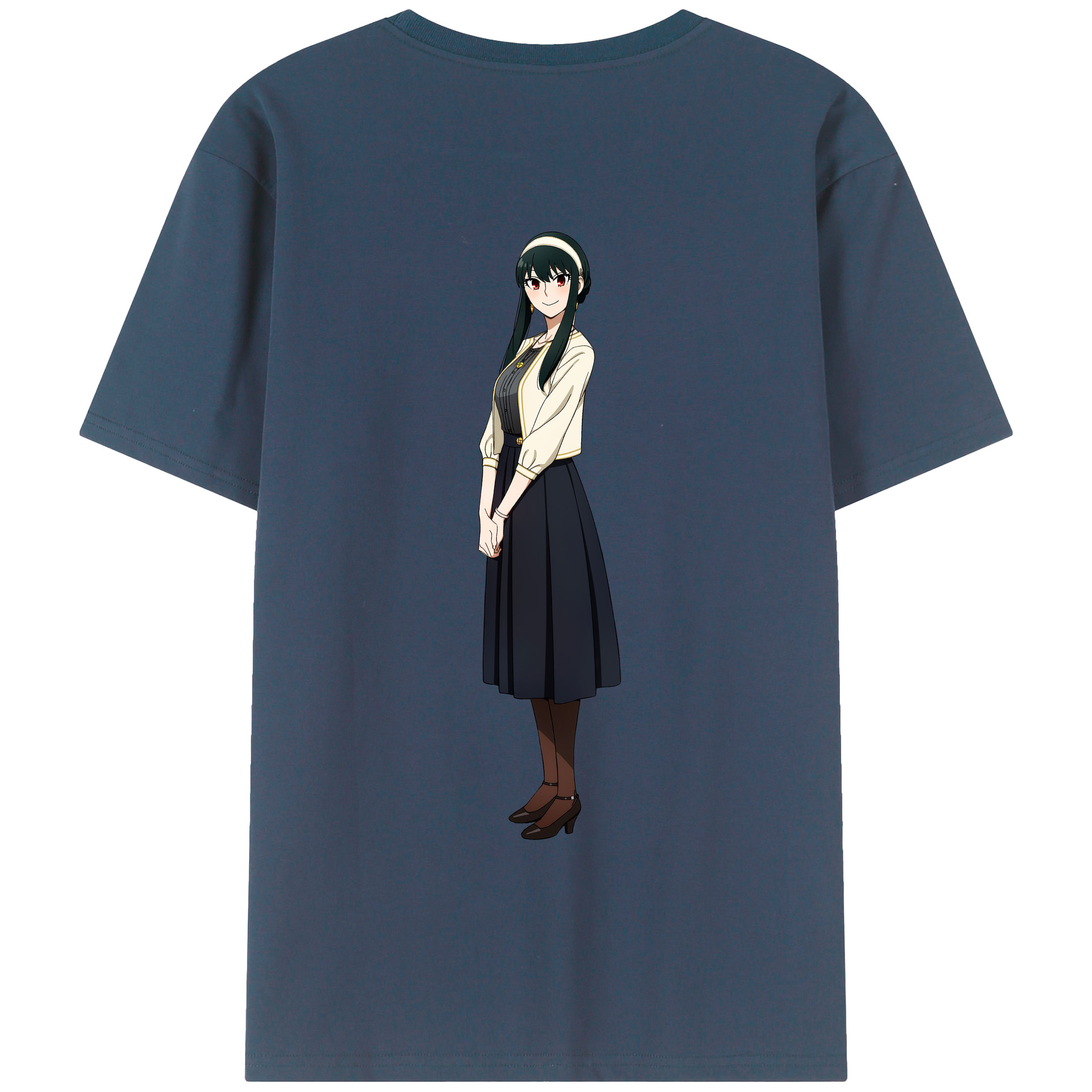 （画像用） SPY×FAMILY间谍家家酒 綿100％ メンズ半袖Tシャツ（バックプリント） 通気性