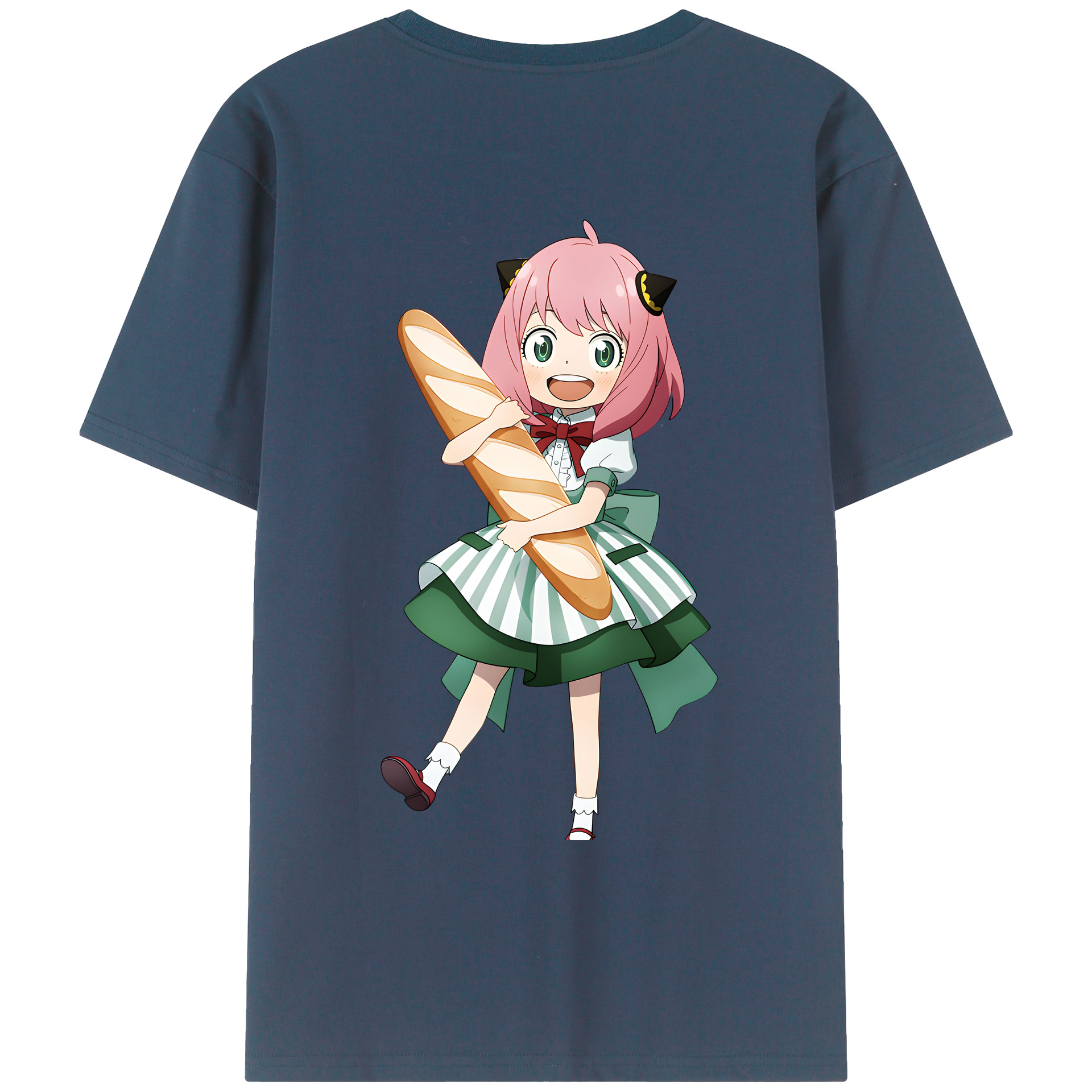（画像用） SPY×FAMILY间谍家家酒 綿100％ メンズ半袖Tシャツ（バックプリント） 通気性