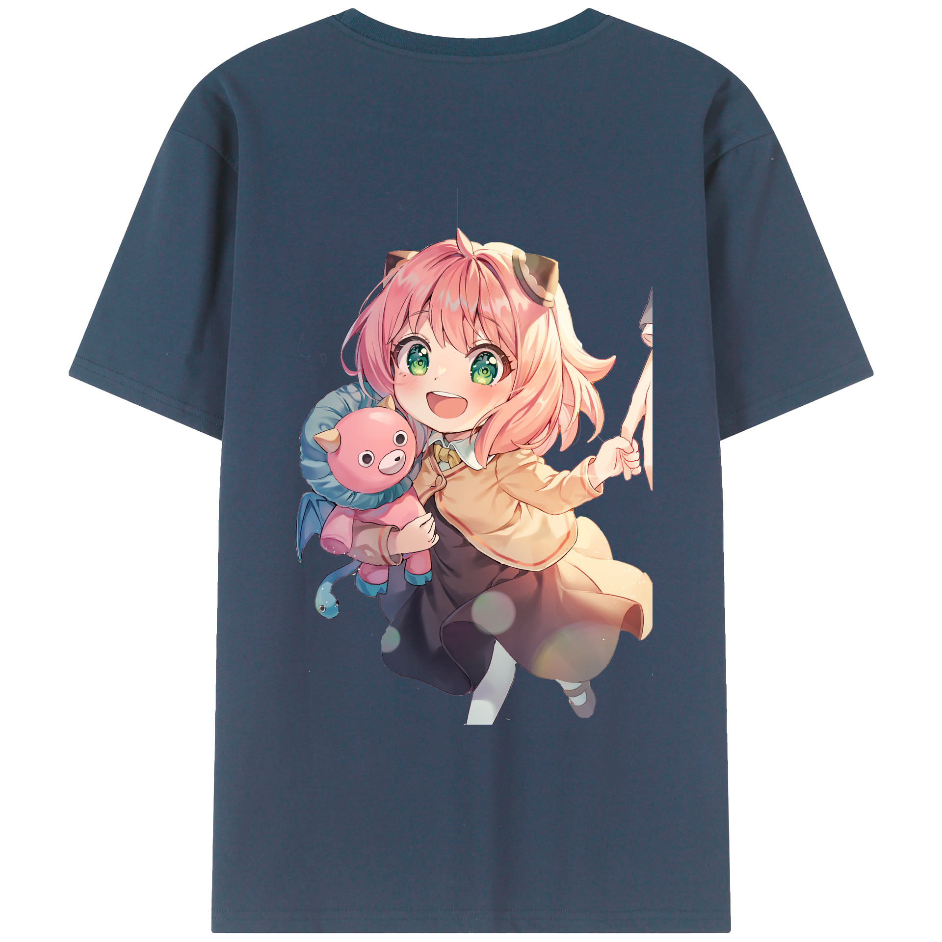 （画像用） SPY×FAMILY间谍家家酒 綿100％ メンズ半袖Tシャツ（バックプリント） 通気性