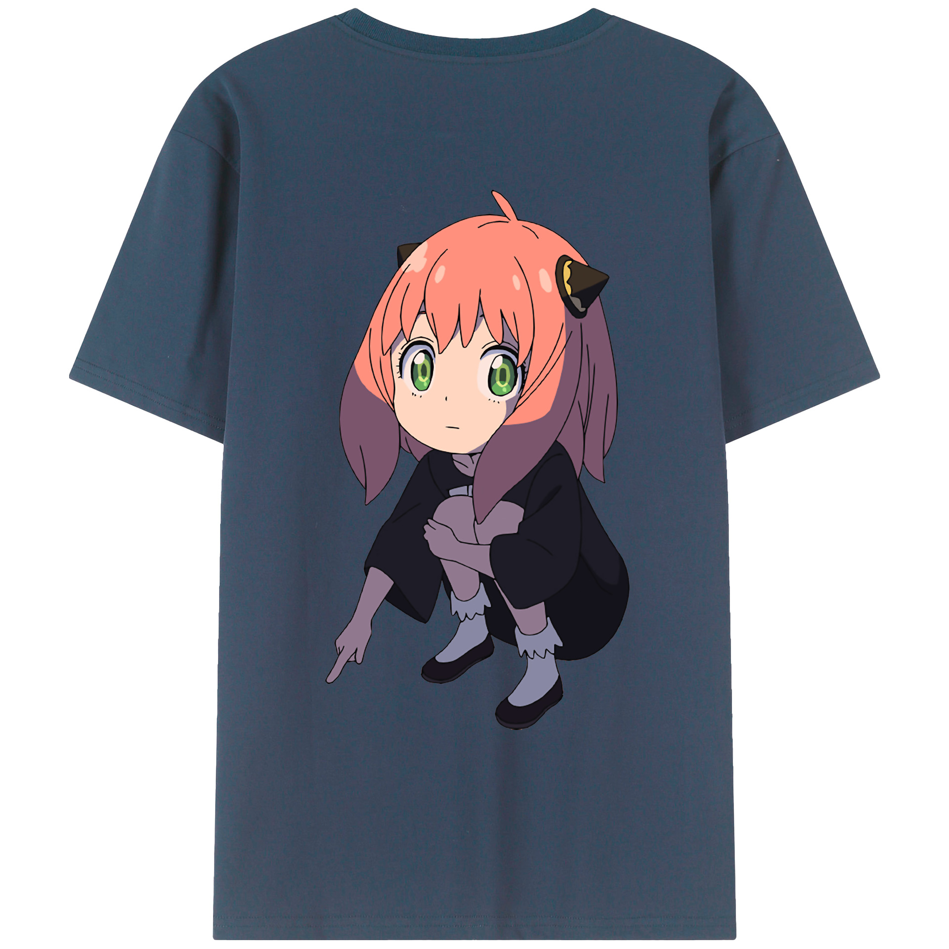 （画像用） SPY×FAMILY间谍家家酒 綿100％ メンズ半袖Tシャツ（バックプリント） 通気性