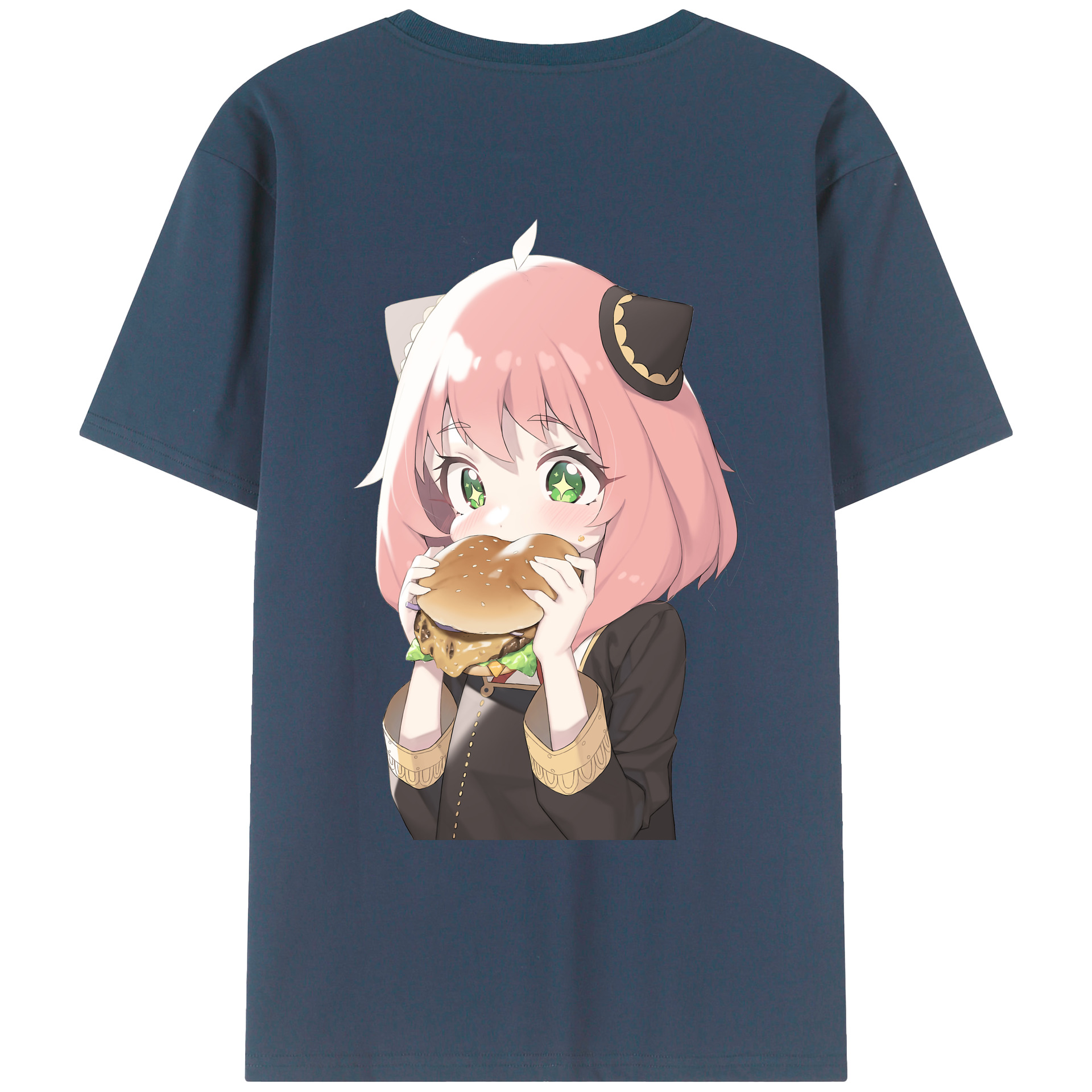 （画像用） SPY×FAMILY间谍家家酒 綿100％ メンズ半袖Tシャツ（バックプリント） 通気性