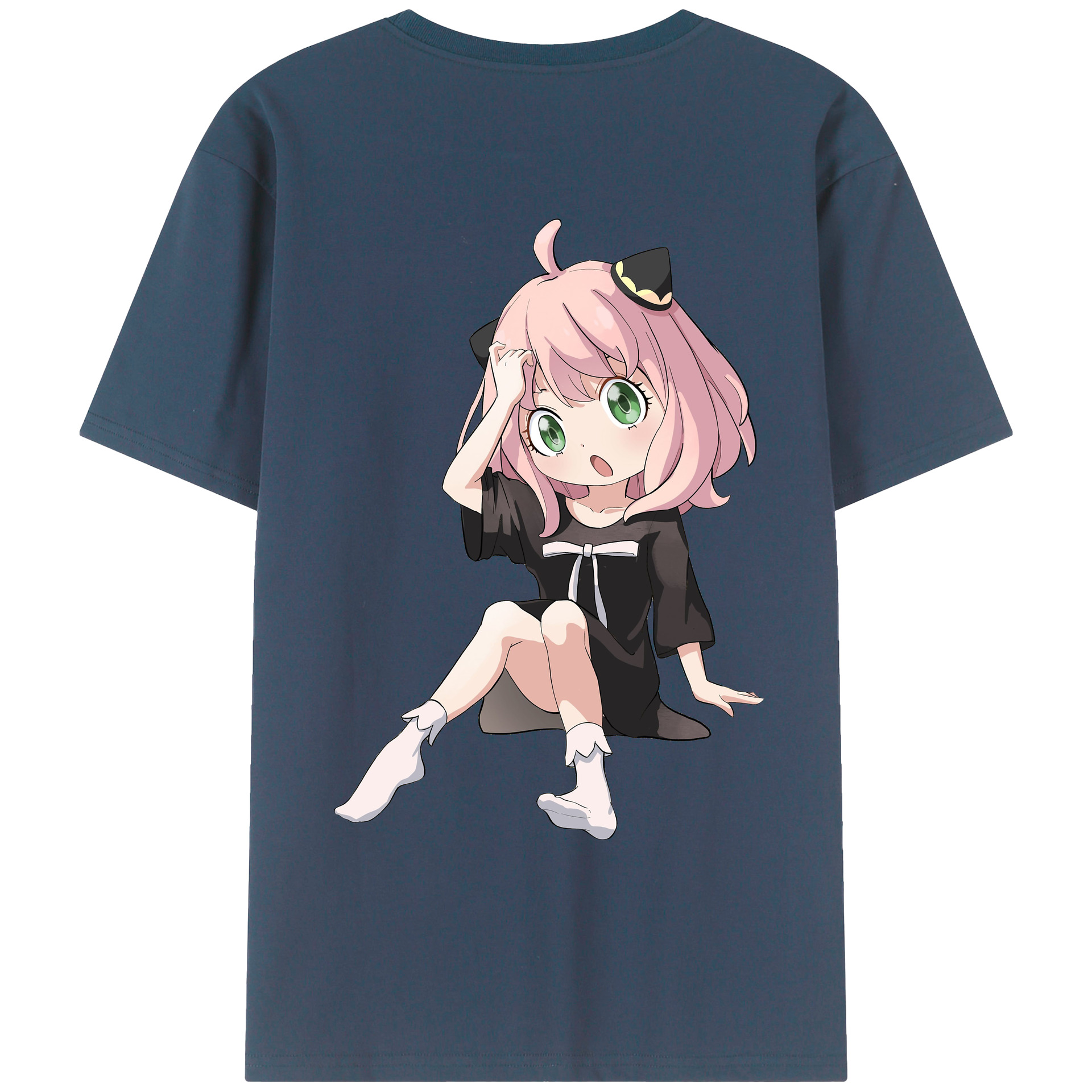 （画像用） SPY×FAMILY间谍家家酒 綿100％ メンズ半袖Tシャツ（バックプリント） 通気性