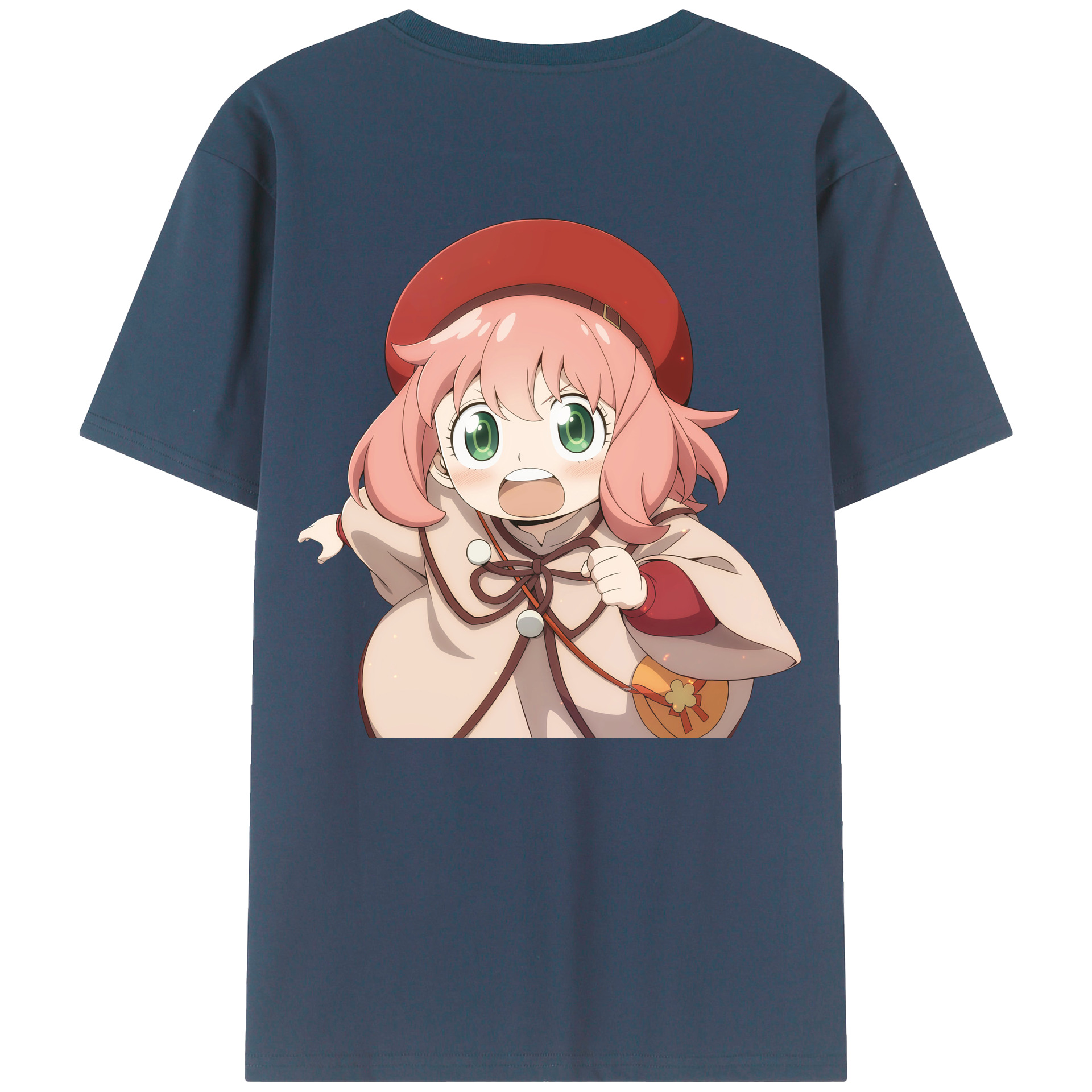 （画像用） SPY×FAMILY间谍家家酒 綿100％ メンズ半袖Tシャツ（バックプリント） 通気性