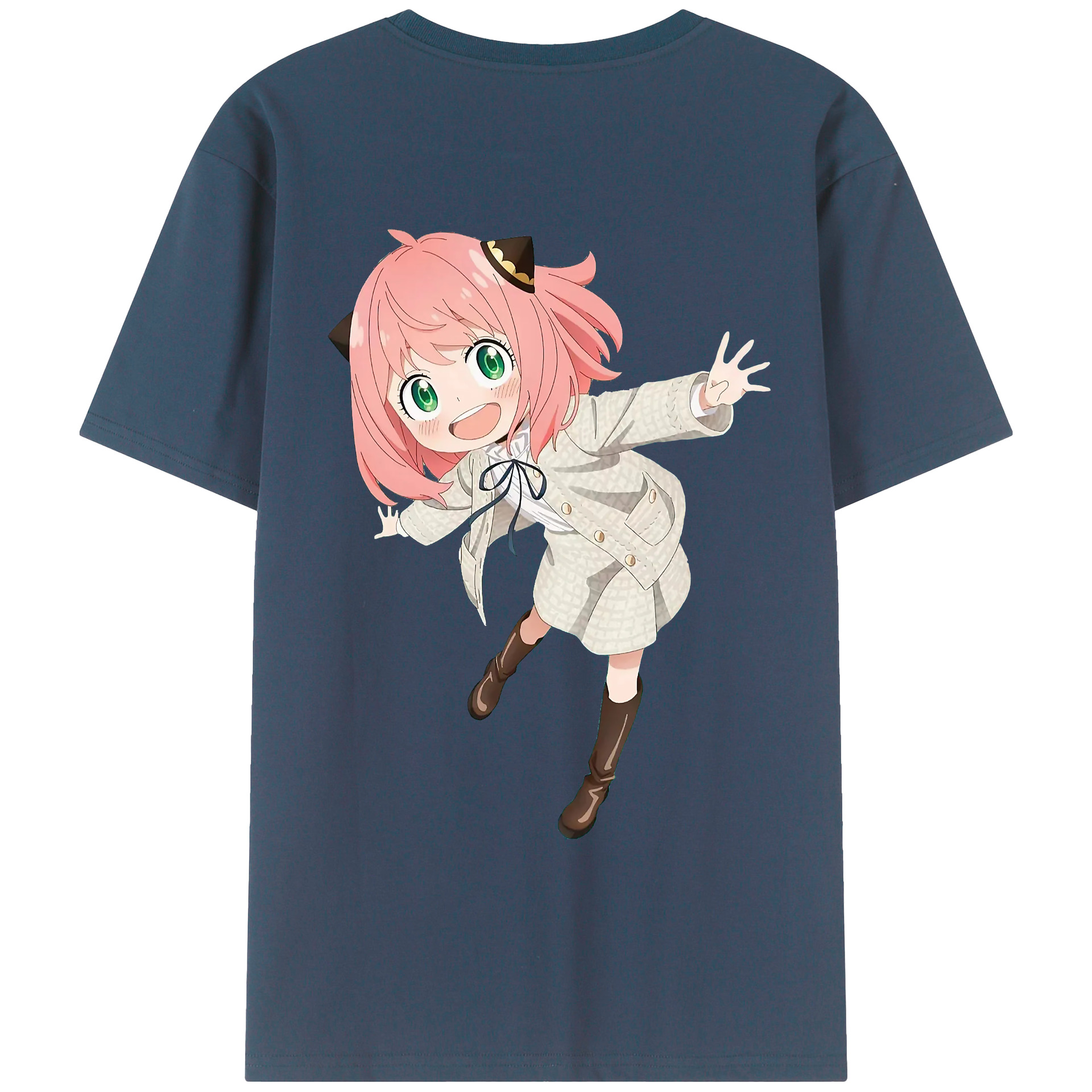 （画像用） SPY×FAMILY间谍家家酒 綿100％ メンズ半袖Tシャツ（バックプリント） 通気性