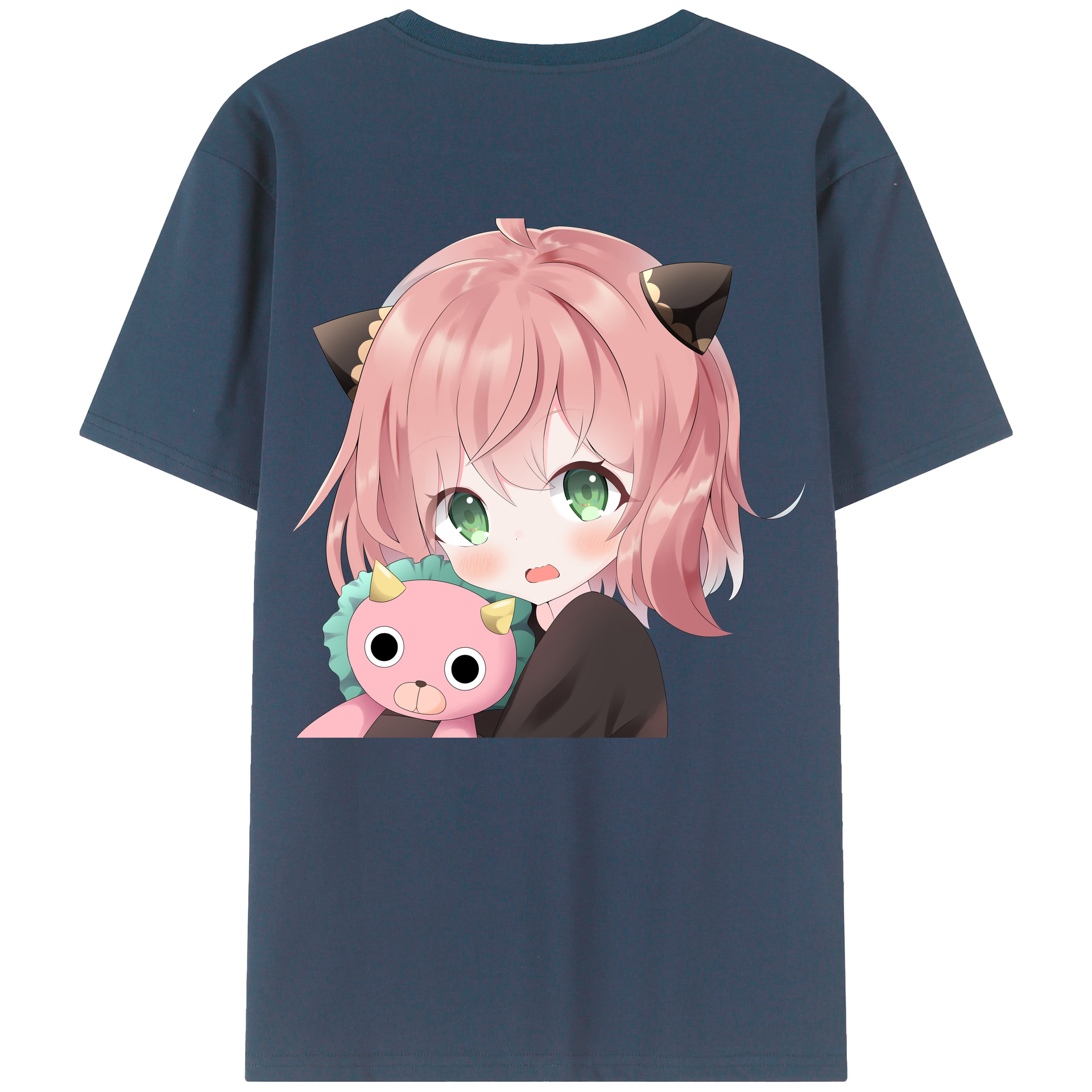 （画像用） SPY×FAMILY间谍家家酒 綿100％ メンズ半袖Tシャツ（バックプリント） 通気性