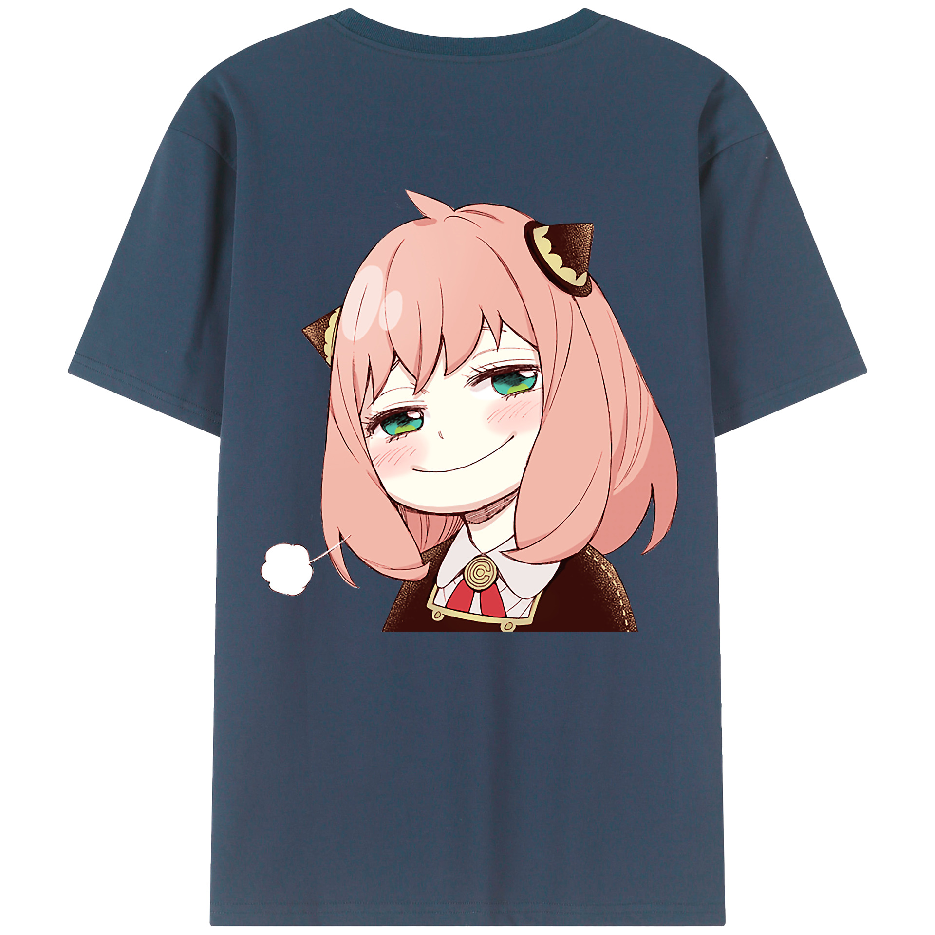 （画像用） SPY×FAMILY间谍家家酒 綿100％ メンズ半袖Tシャツ（バックプリント） 通気性