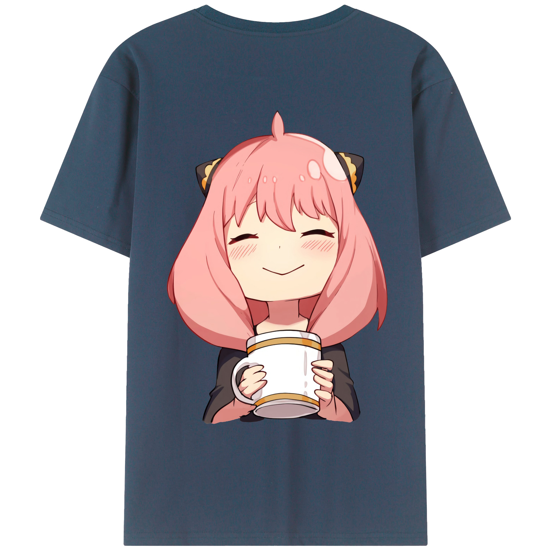 （画像用） SPY×FAMILY间谍家家酒 綿100％ メンズ半袖Tシャツ（バックプリント） 通気性
