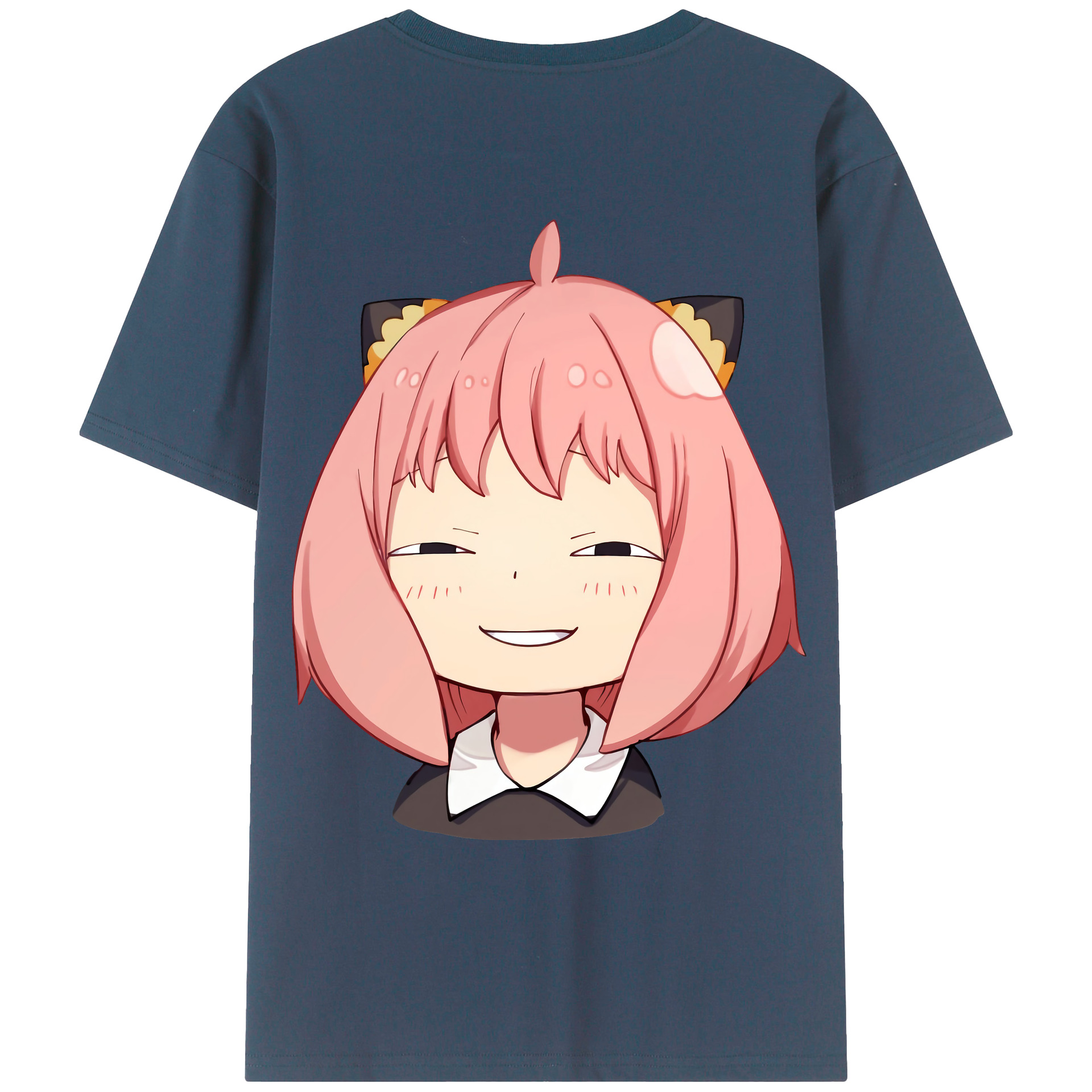 （画像用） SPY×FAMILY间谍家家酒 綿100％ メンズ半袖Tシャツ（バックプリント） 通気性