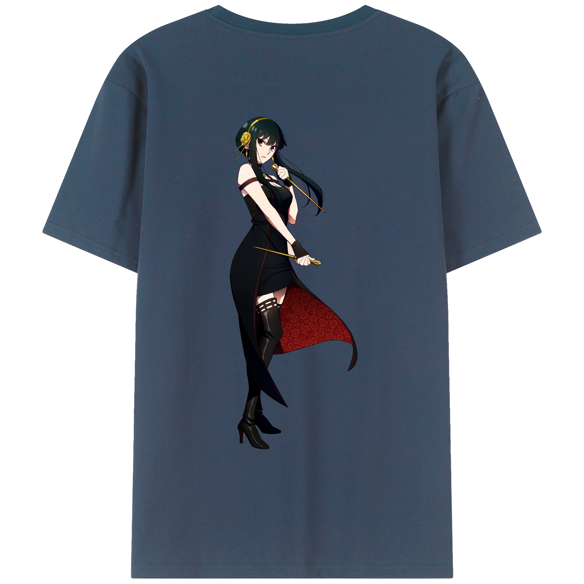 （画像用） SPY×FAMILY间谍家家酒 綿100％ メンズ半袖Tシャツ（バックプリント） 通気性