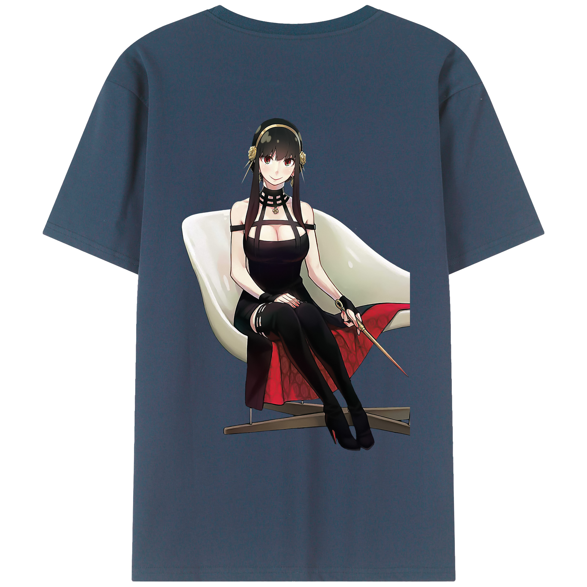 （画像用） SPY×FAMILY间谍家家酒 綿100％ メンズ半袖Tシャツ（バックプリント） 通気性