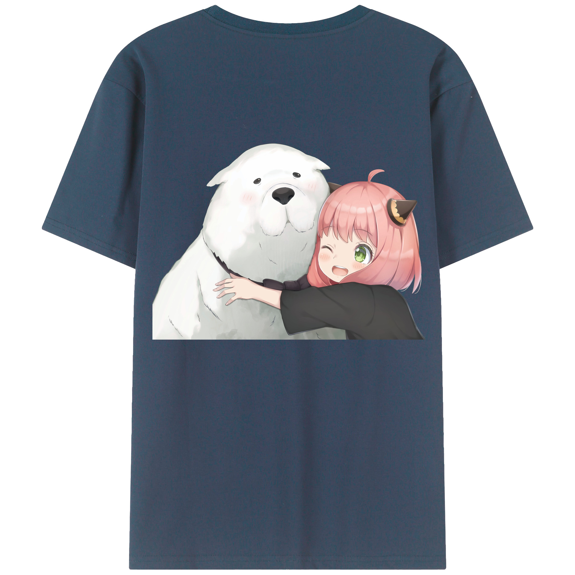 （画像用） SPY×FAMILY间谍家家酒 綿100％ メンズ半袖Tシャツ（バックプリント） 通気性