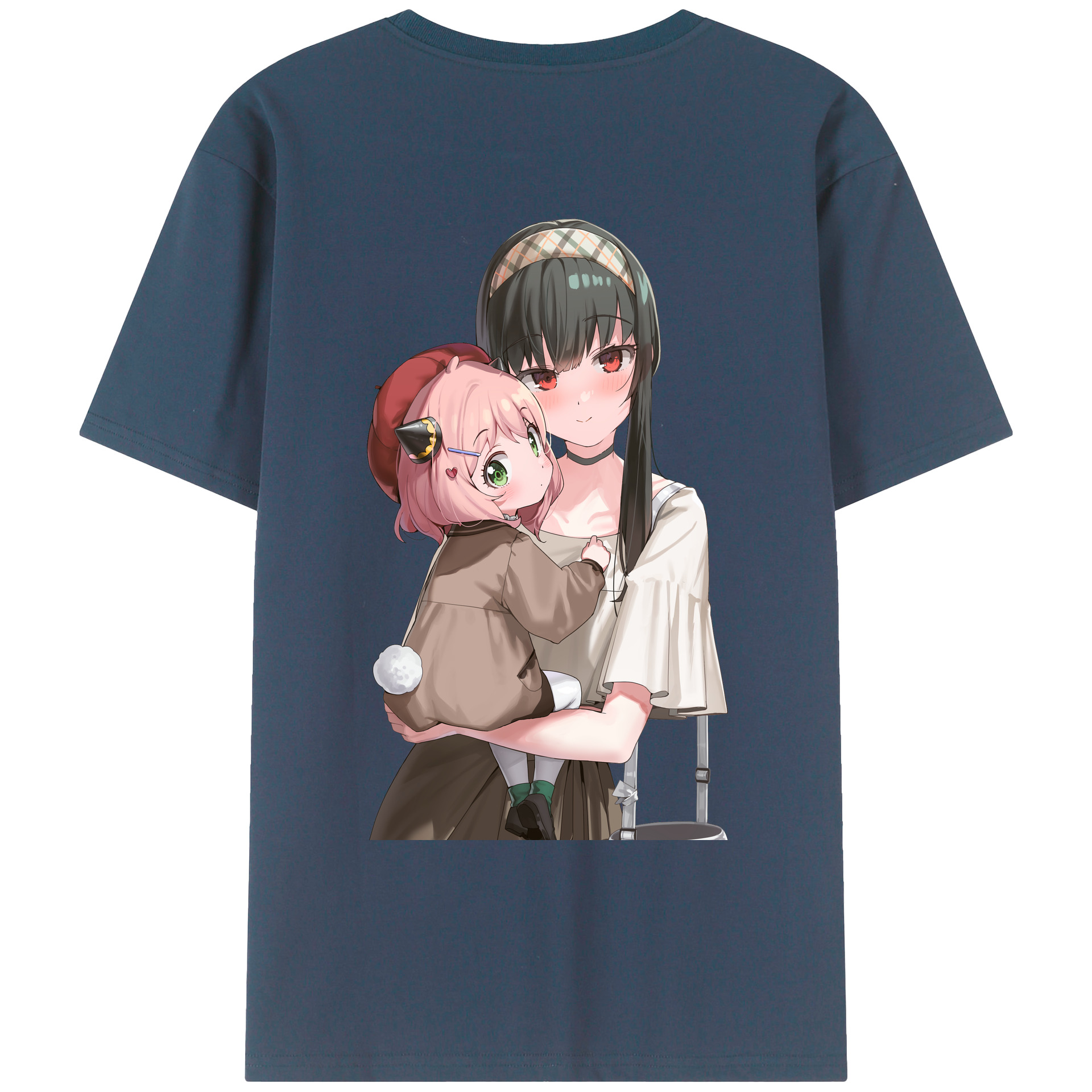 （画像用） SPY×FAMILY间谍家家酒 綿100％ メンズ半袖Tシャツ（バックプリント） 通気性
