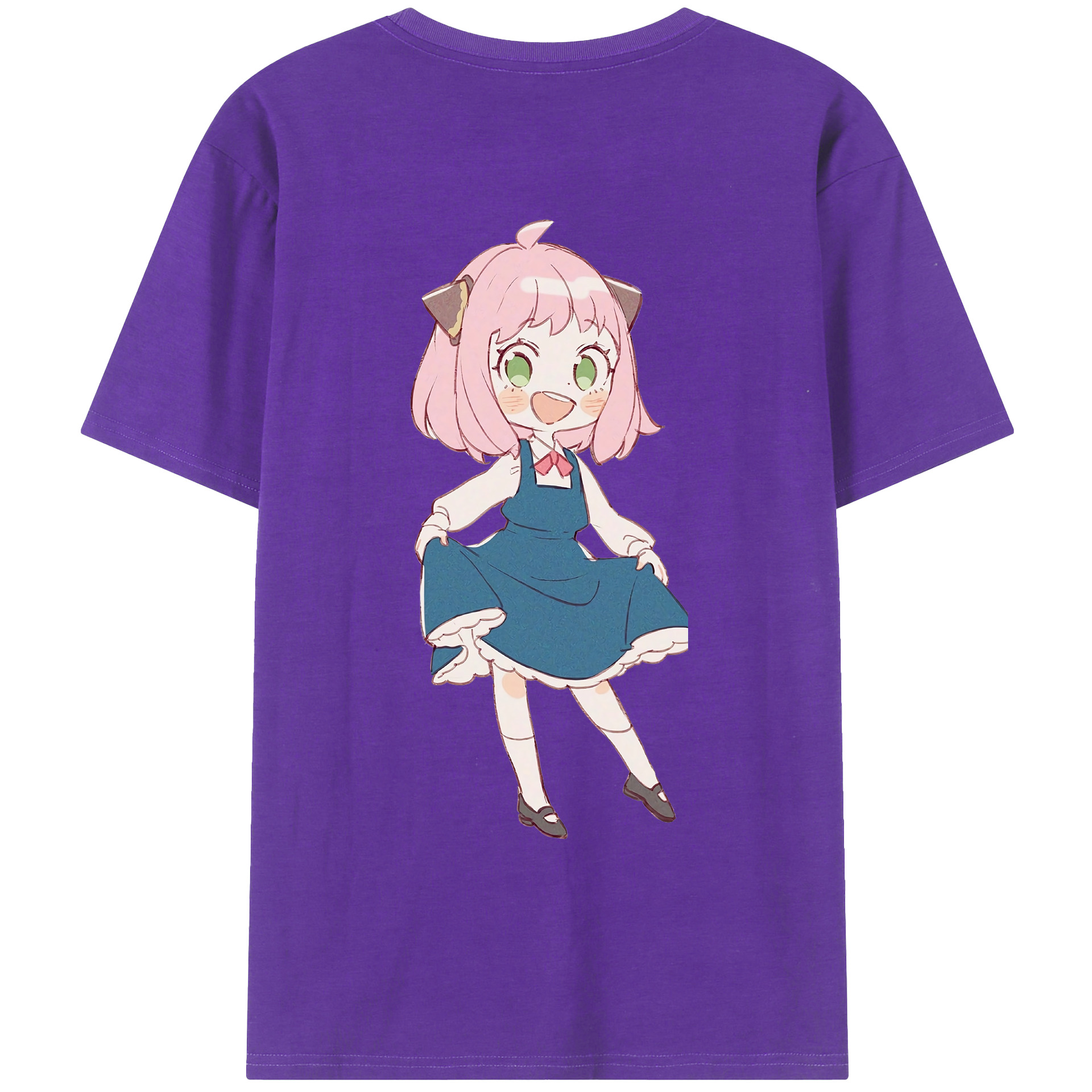 （画像用） SPY×FAMILY间谍家家酒 綿100％ メンズ半袖Tシャツ（バックプリント） 通気性