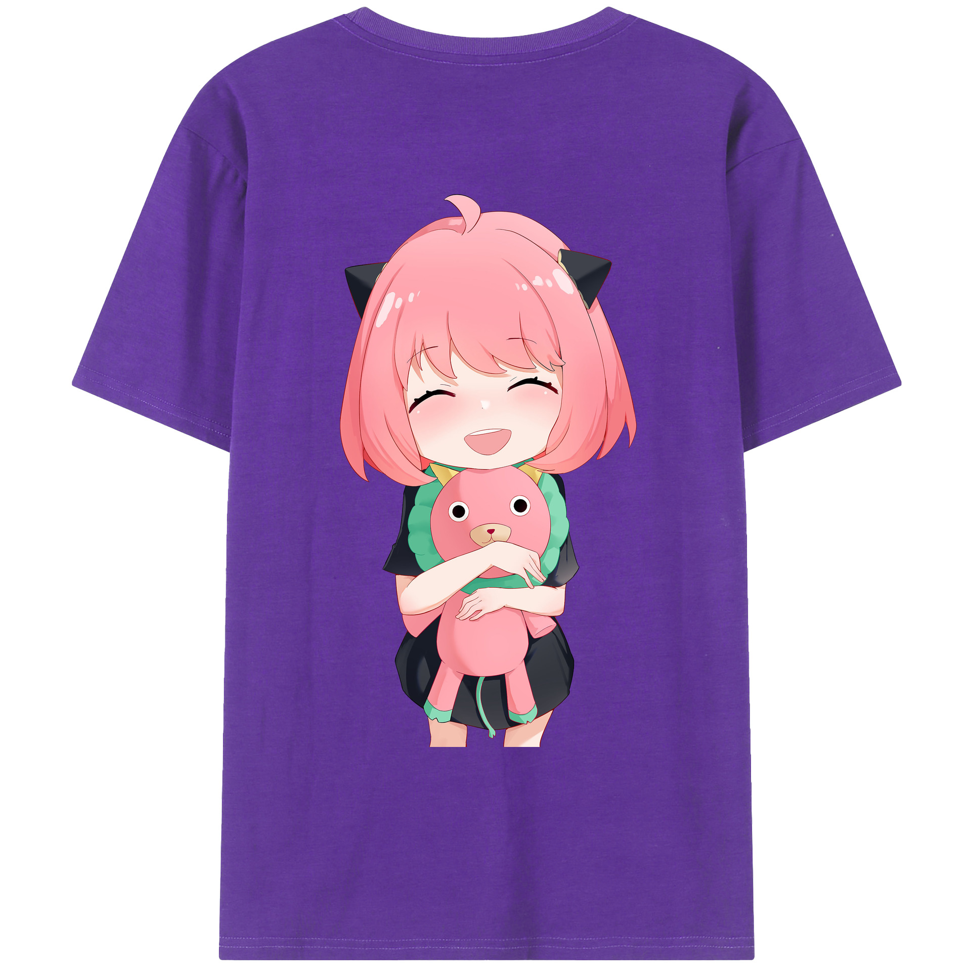 （画像用） SPY×FAMILY间谍家家酒 綿100％ メンズ半袖Tシャツ（バックプリント） 通気性