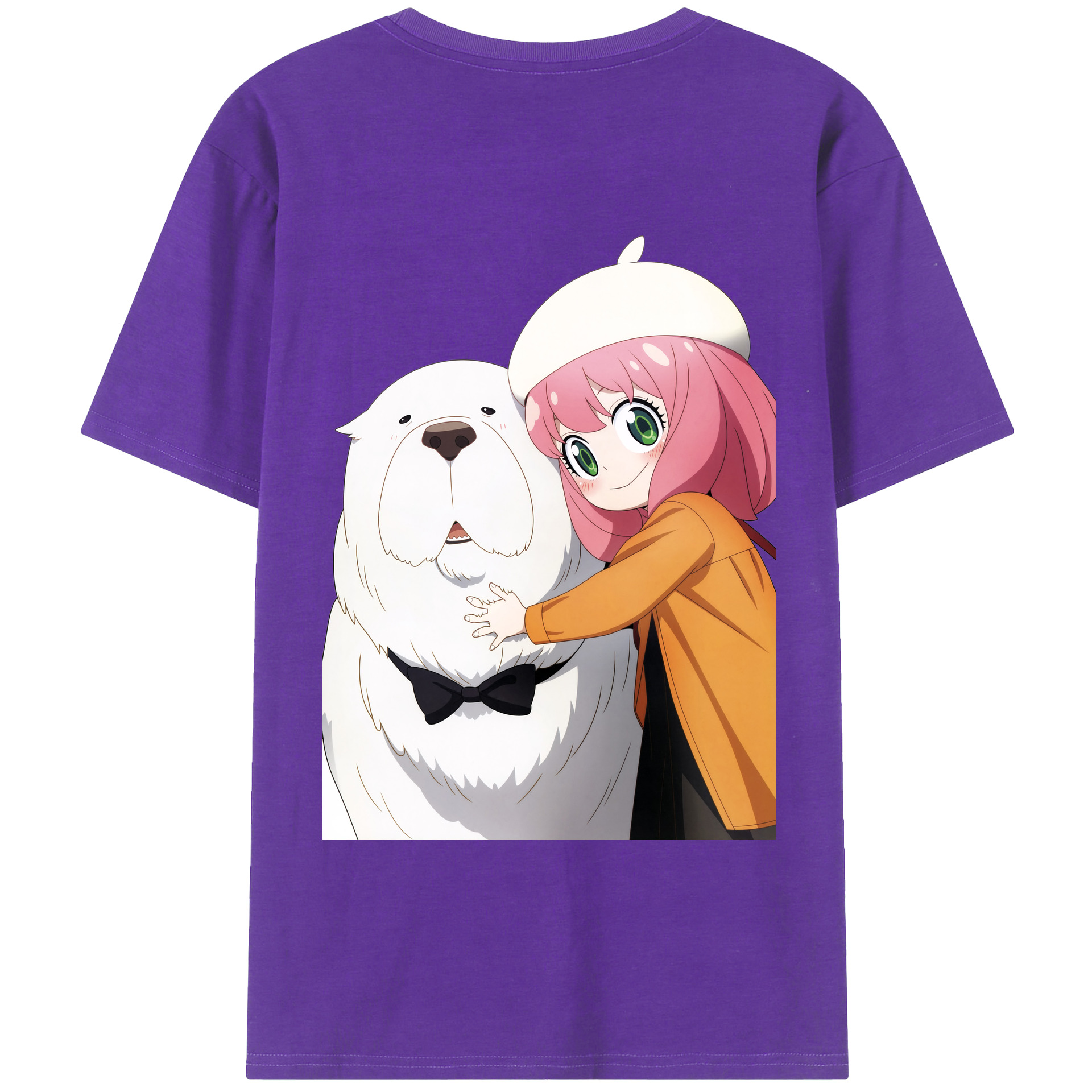 （画像用） SPY×FAMILY间谍家家酒 綿100％ メンズ半袖Tシャツ（バックプリント） 通気性