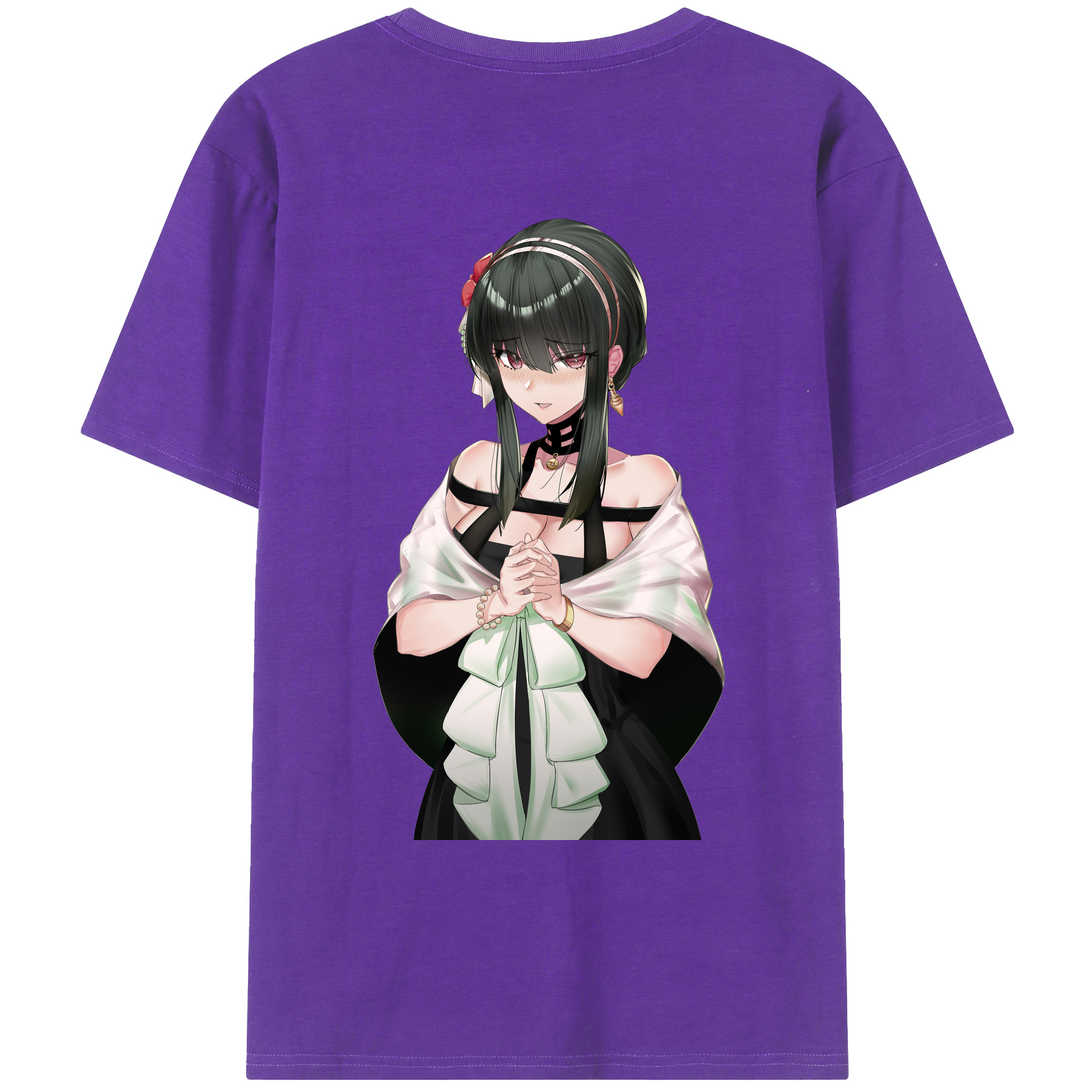 （画像用） SPY×FAMILY间谍家家酒 綿100％ メンズ半袖Tシャツ（バックプリント） 通気性