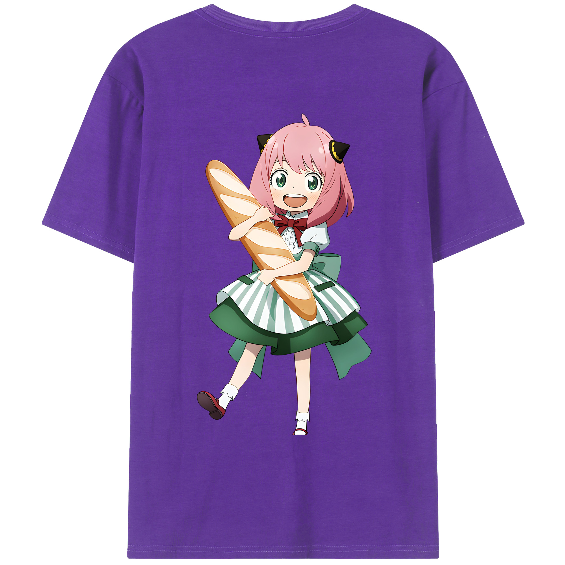 （画像用） SPY×FAMILY间谍家家酒 綿100％ メンズ半袖Tシャツ（バックプリント） 通気性