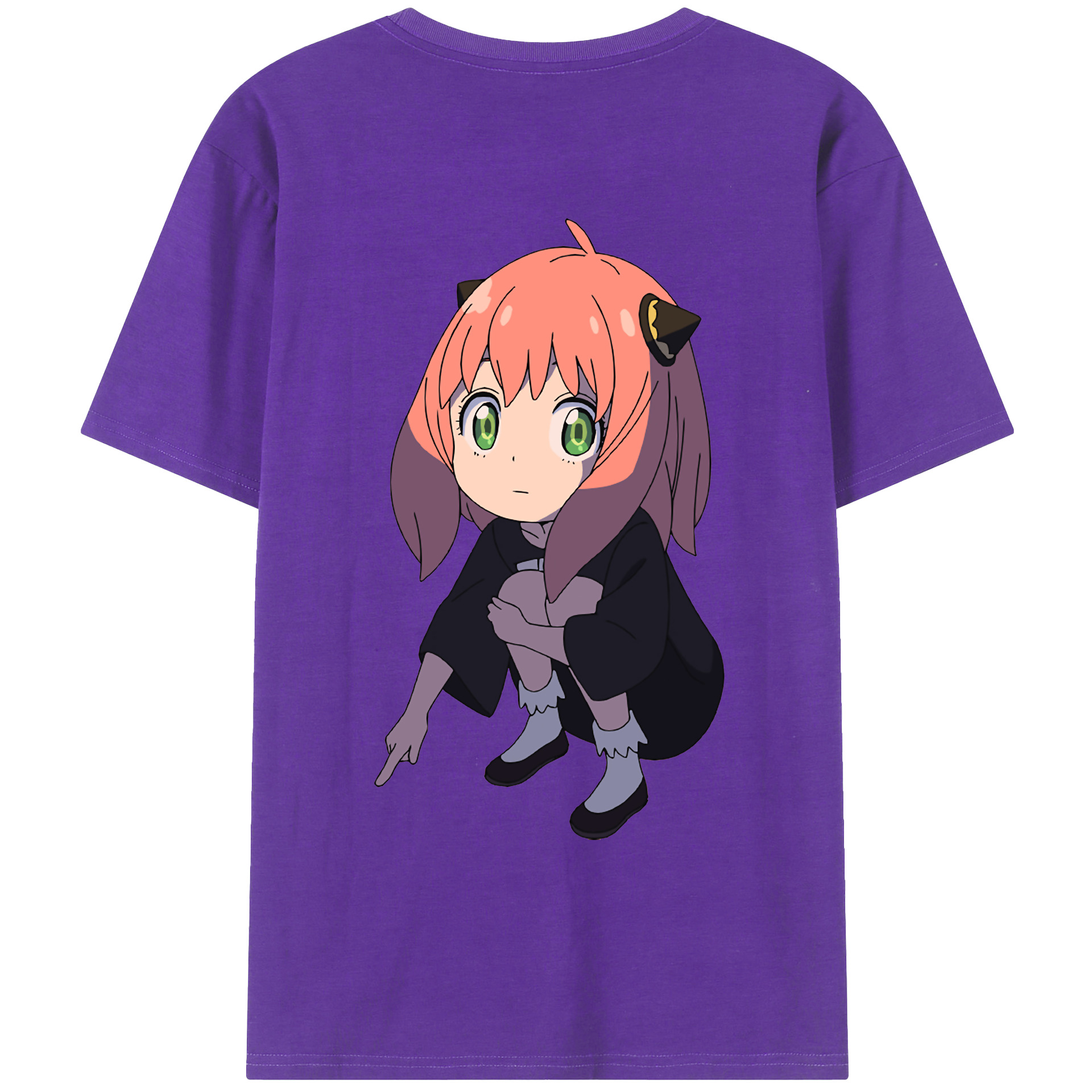 （画像用） SPY×FAMILY间谍家家酒 綿100％ メンズ半袖Tシャツ（バックプリント） 通気性