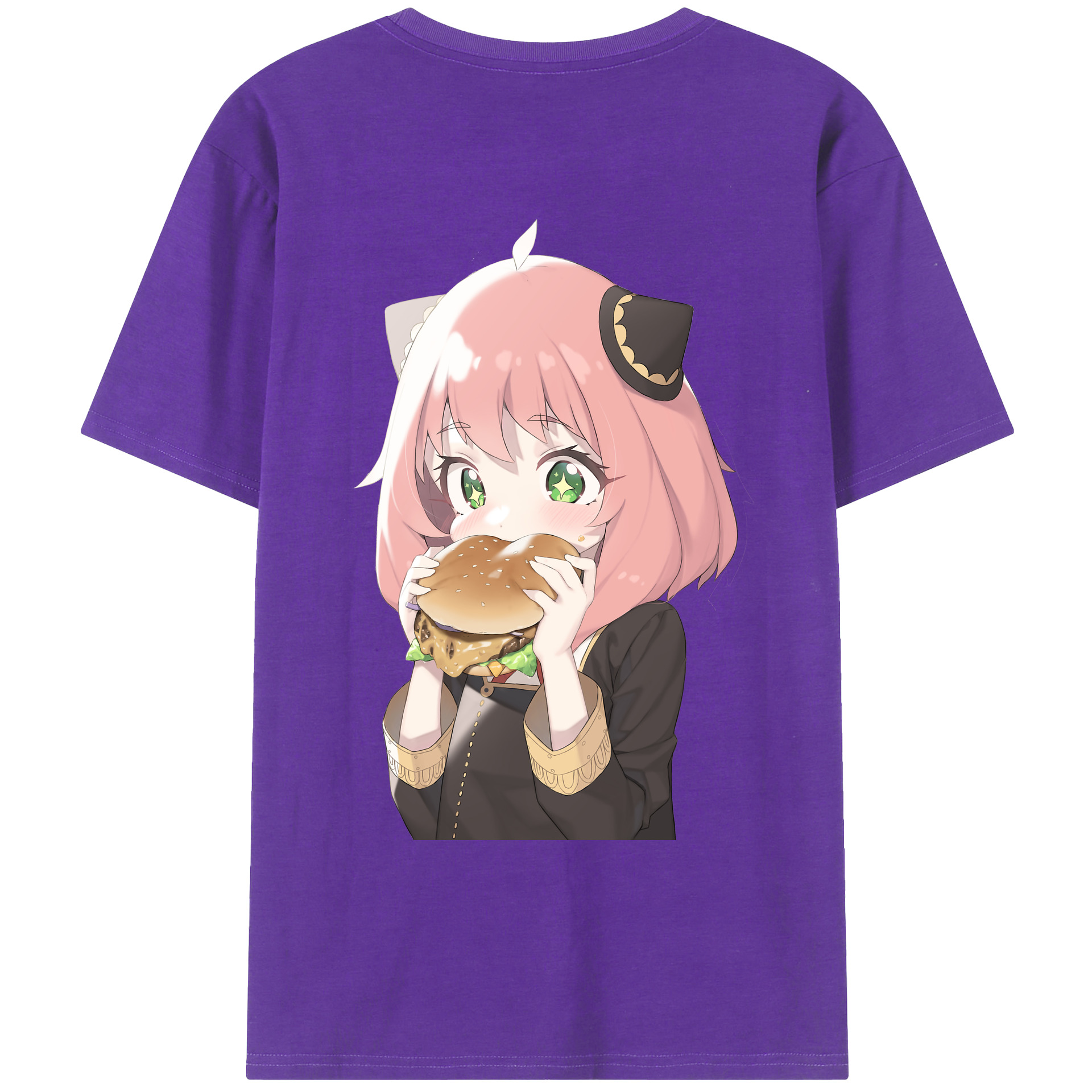 （画像用） SPY×FAMILY间谍家家酒 綿100％ メンズ半袖Tシャツ（バックプリント） 通気性
