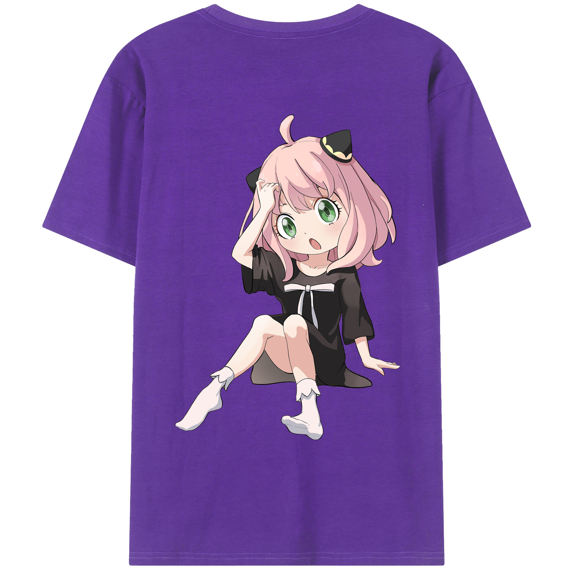 （画像用） SPY×FAMILY间谍家家酒 綿100％ メンズ半袖Tシャツ（バックプリント） 通気性