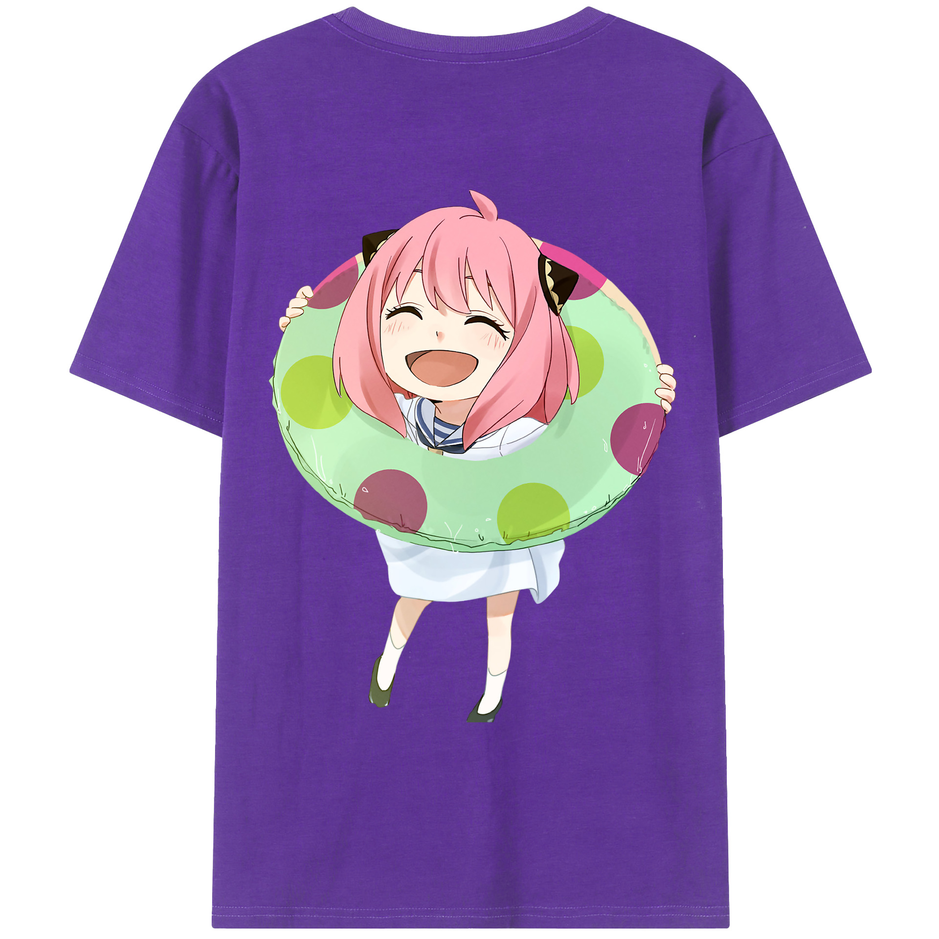 （画像用） SPY×FAMILY间谍家家酒 綿100％ メンズ半袖Tシャツ（バックプリント） 通気性