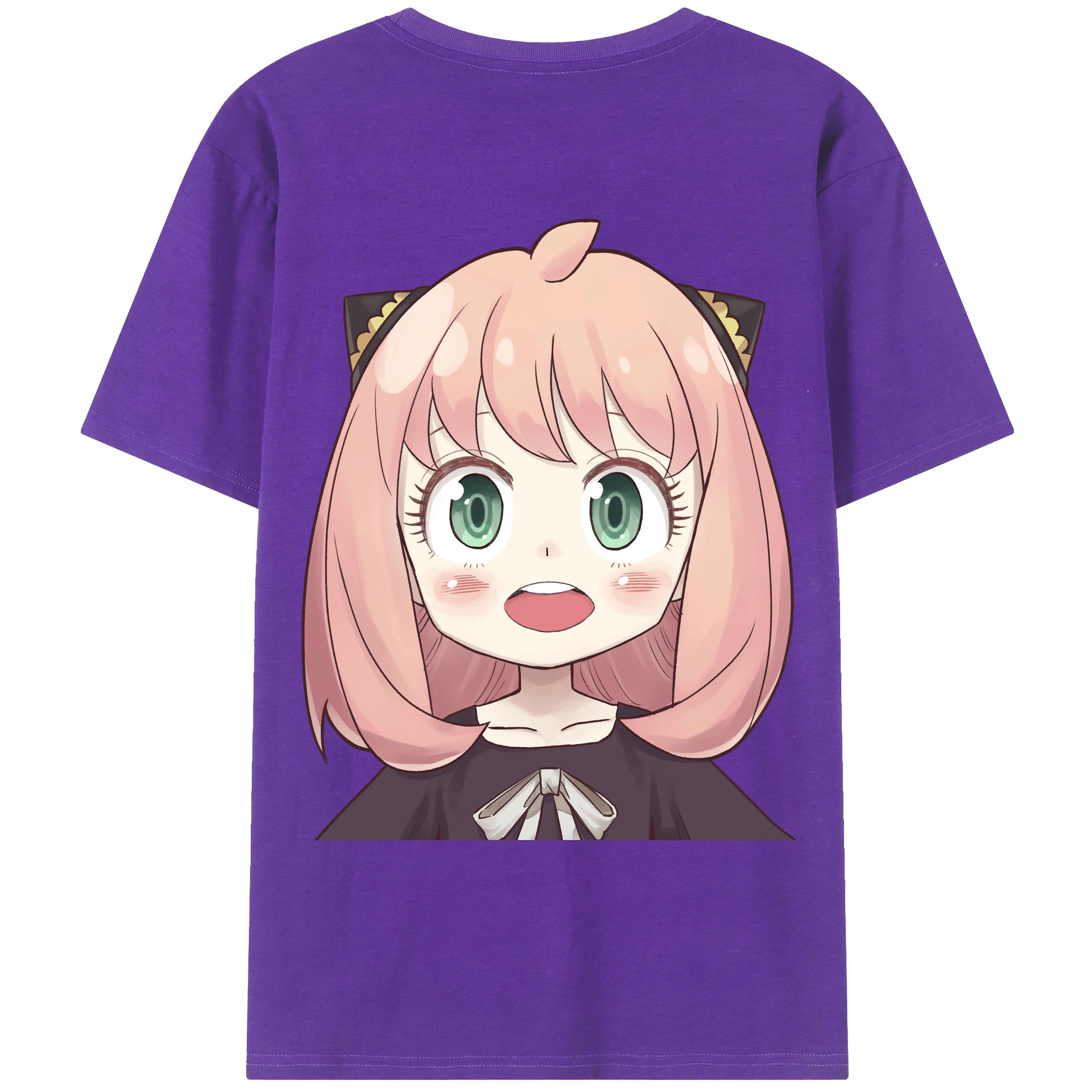 （画像用） SPY×FAMILY间谍家家酒 綿100％ メンズ半袖Tシャツ（バックプリント） 通気性