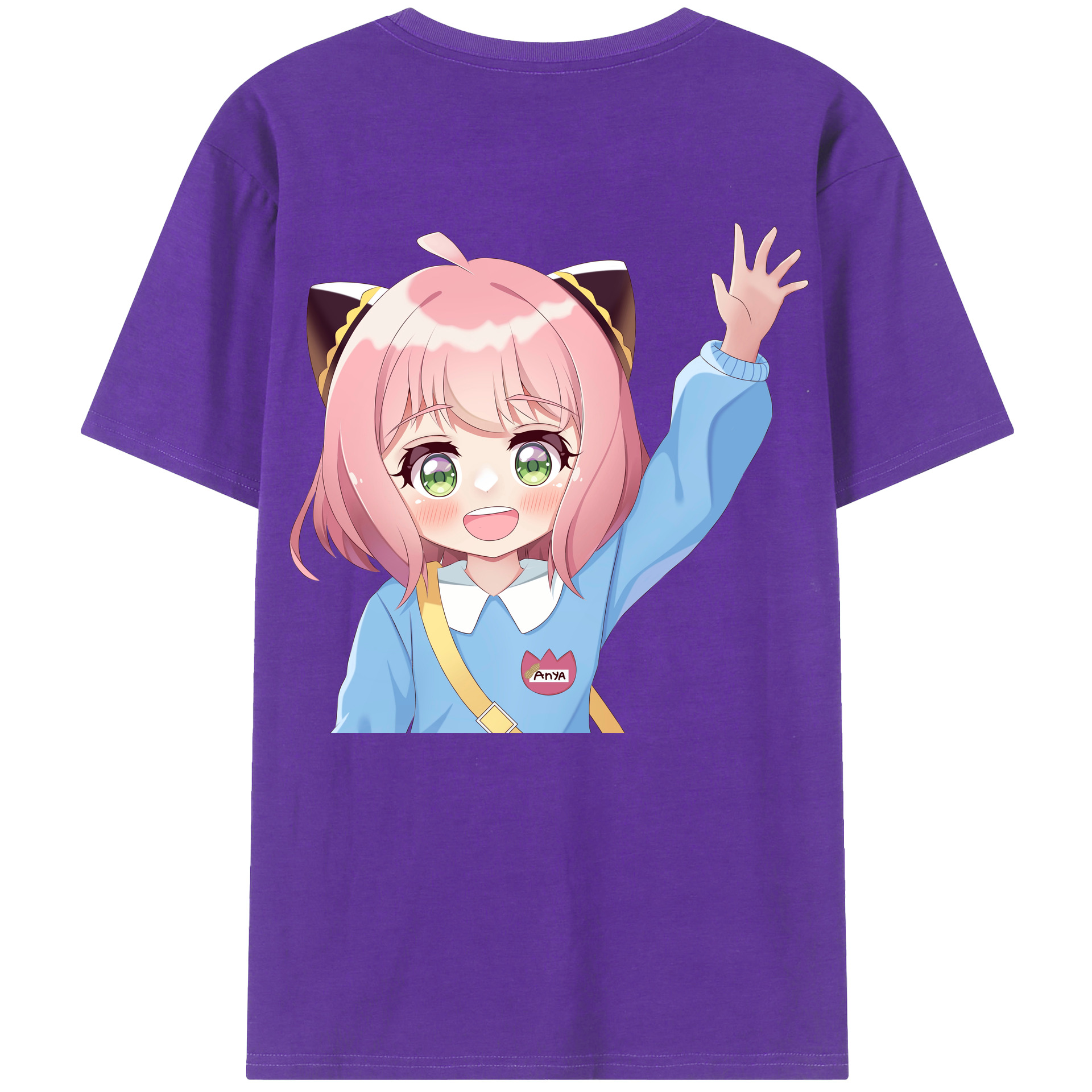（画像用） SPY×FAMILY间谍家家酒 綿100％ メンズ半袖Tシャツ（バックプリント） 通気性