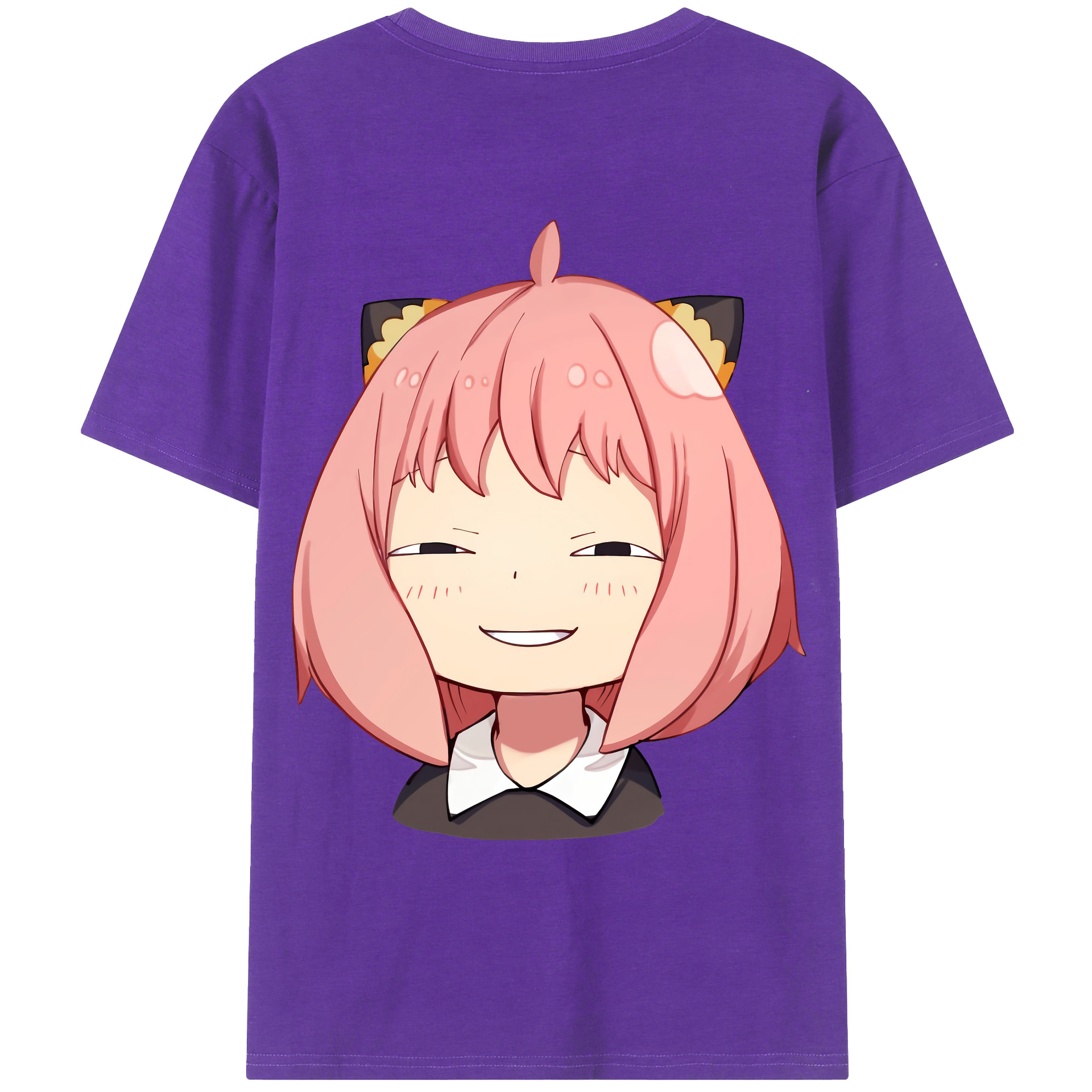 （画像用） SPY×FAMILY间谍家家酒 綿100％ メンズ半袖Tシャツ（バックプリント） 通気性
