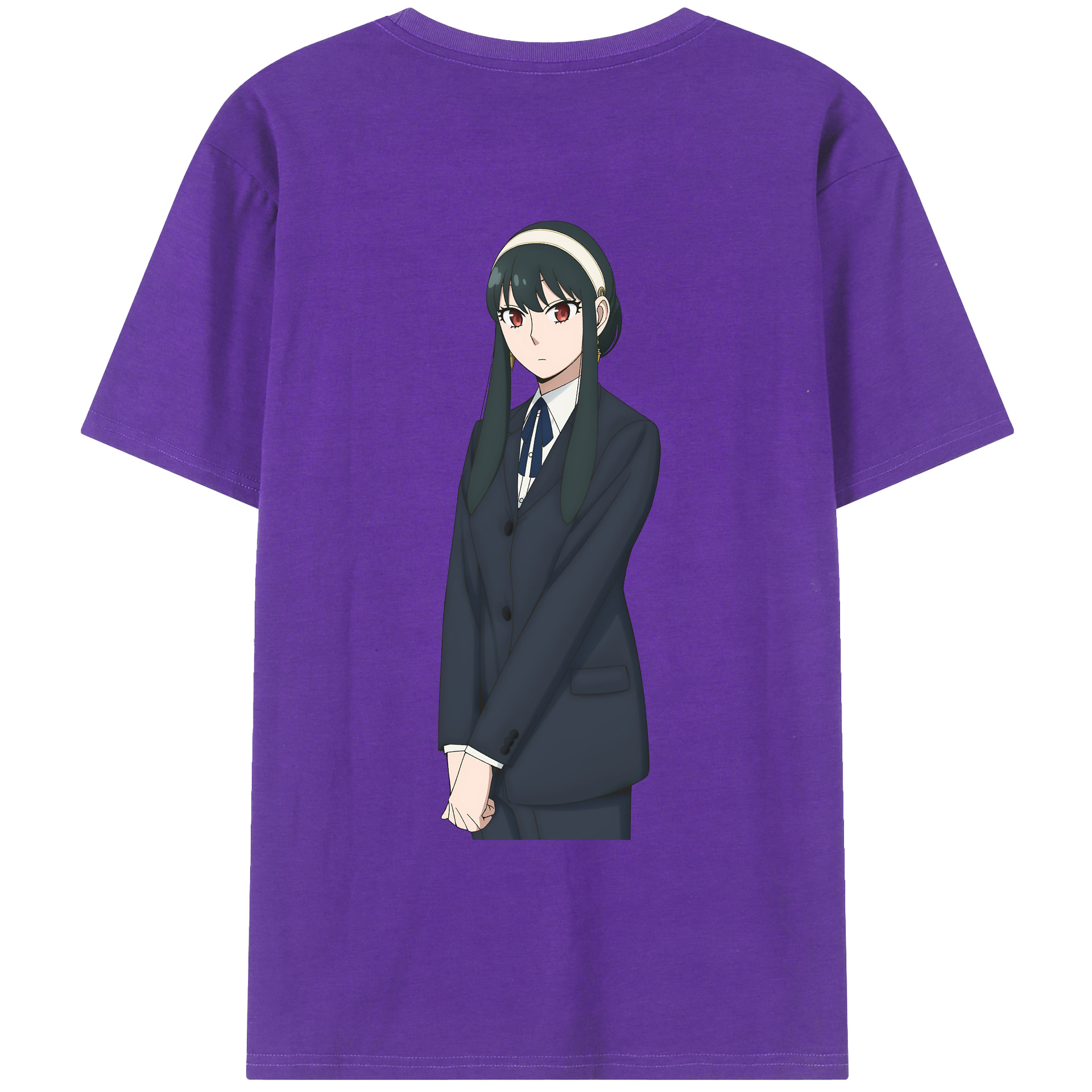 （画像用） SPY×FAMILY间谍家家酒 綿100％ メンズ半袖Tシャツ（バックプリント） 通気性