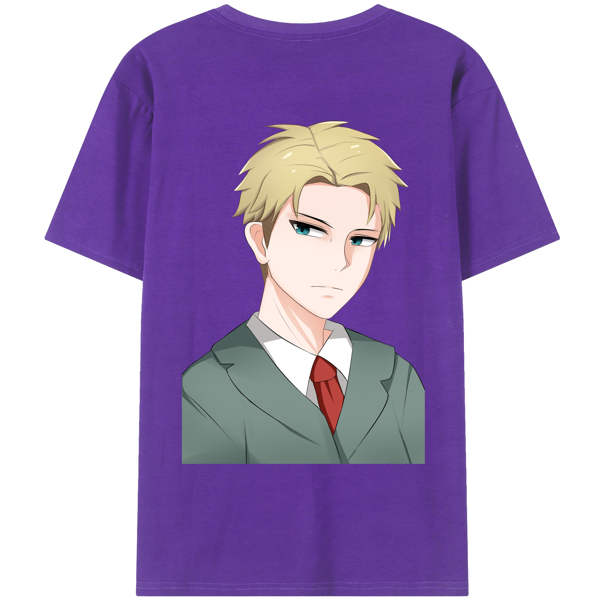 （画像用） SPY×FAMILY间谍家家酒 綿100％ メンズ半袖Tシャツ（バックプリント） 通気性