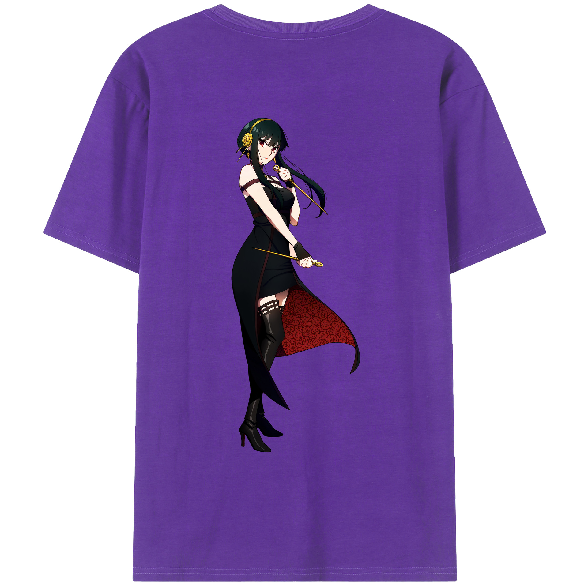 （画像用） SPY×FAMILY间谍家家酒 綿100％ メンズ半袖Tシャツ（バックプリント） 通気性