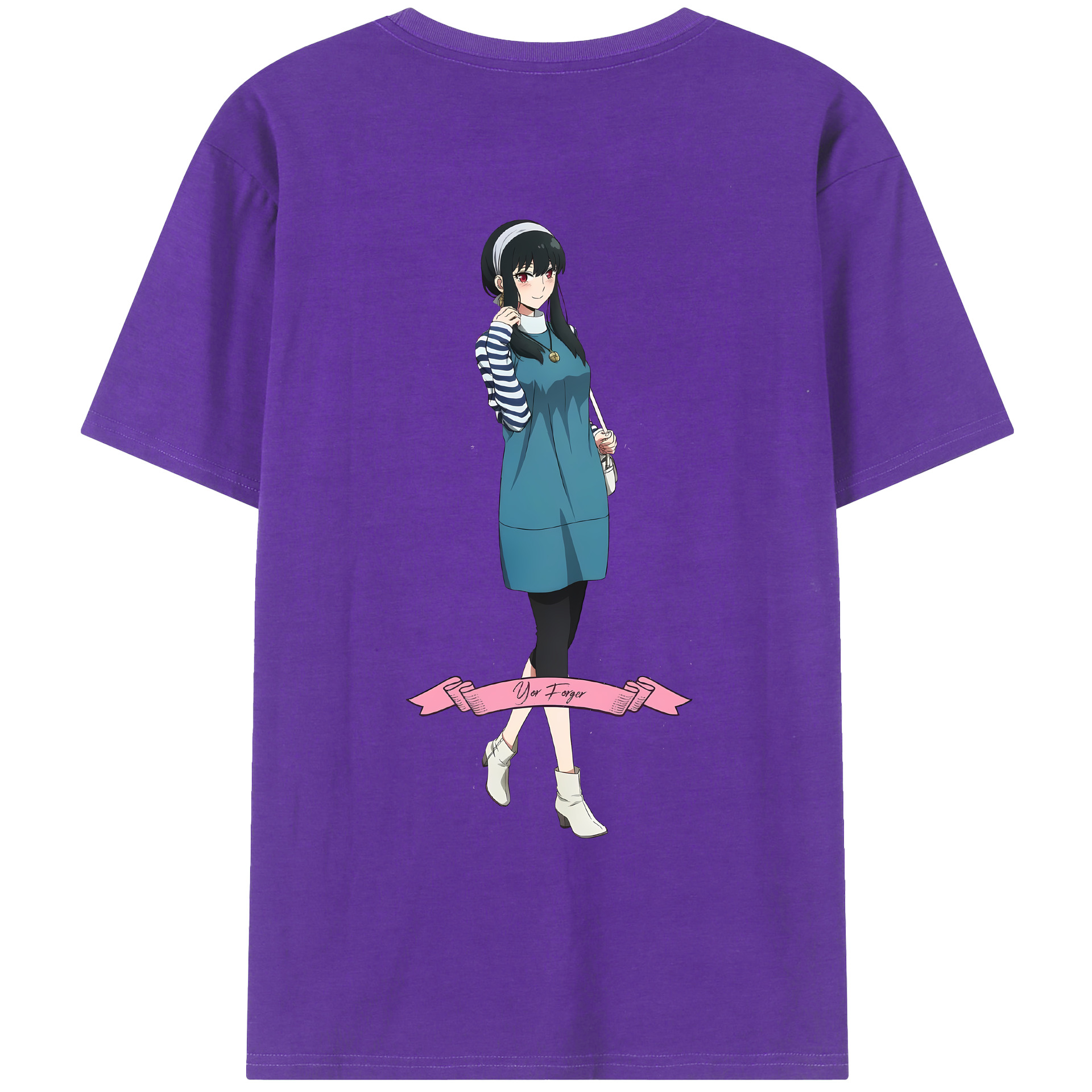 （画像用） SPY×FAMILY间谍家家酒 綿100％ メンズ半袖Tシャツ（バックプリント） 通気性