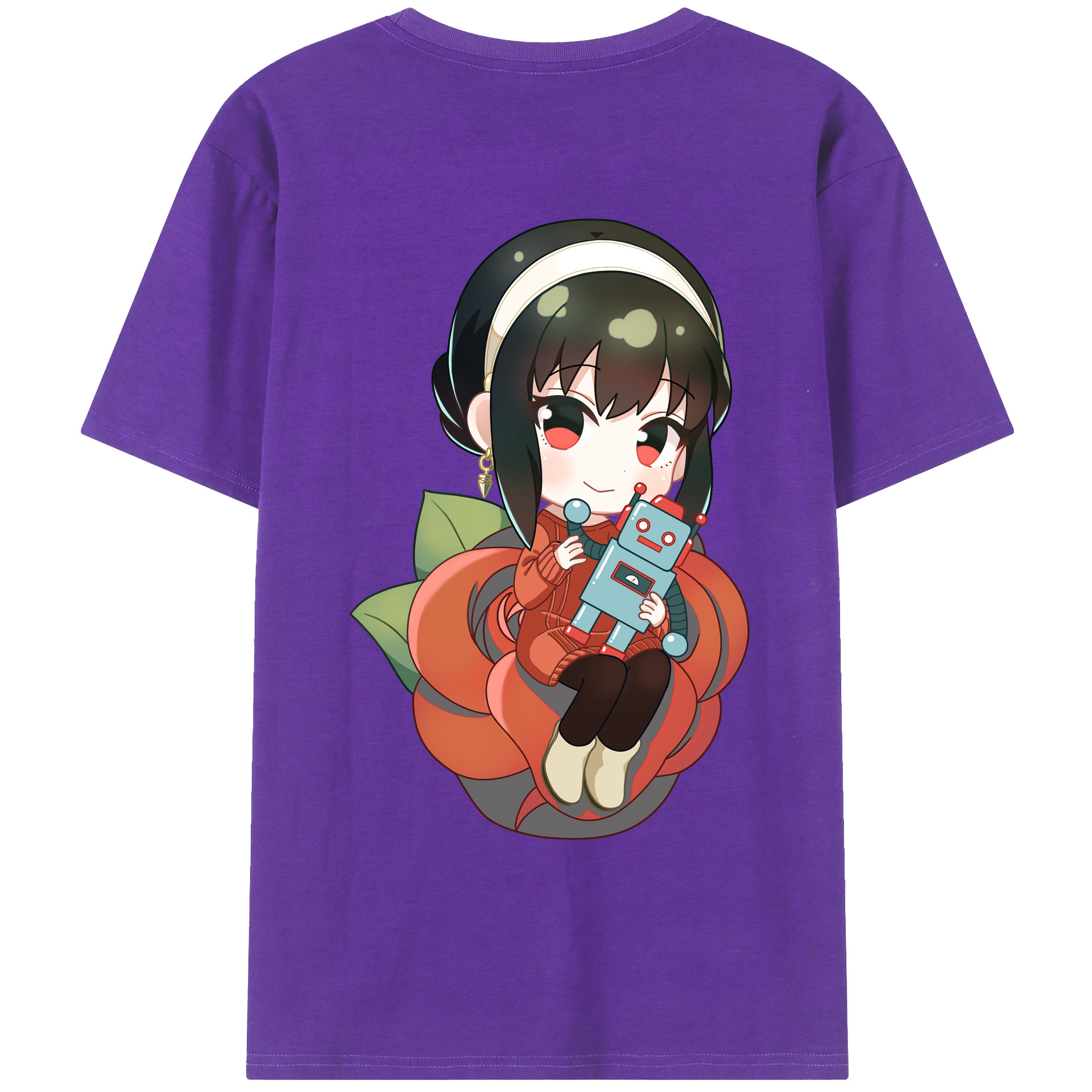 （画像用） SPY×FAMILY间谍家家酒 綿100％ メンズ半袖Tシャツ（バックプリント） 通気性