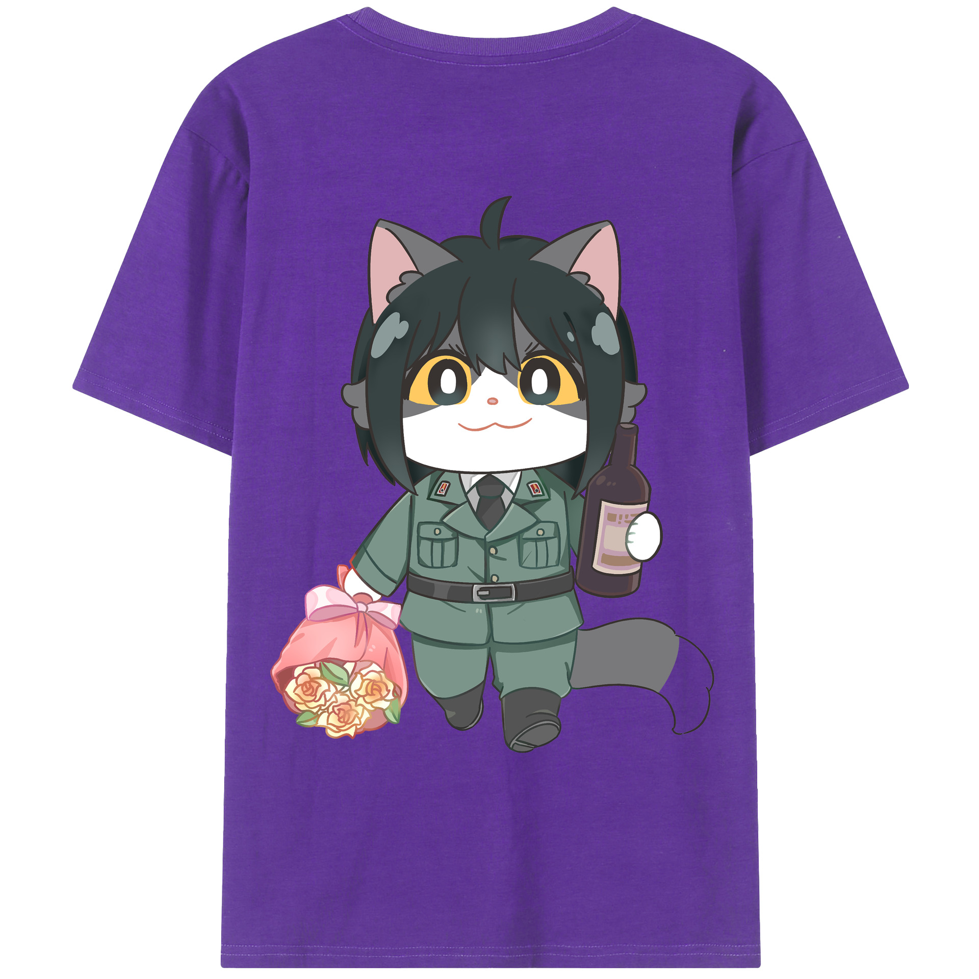 （画像用） SPY×FAMILY间谍家家酒 綿100％ メンズ半袖Tシャツ（バックプリント） 通気性