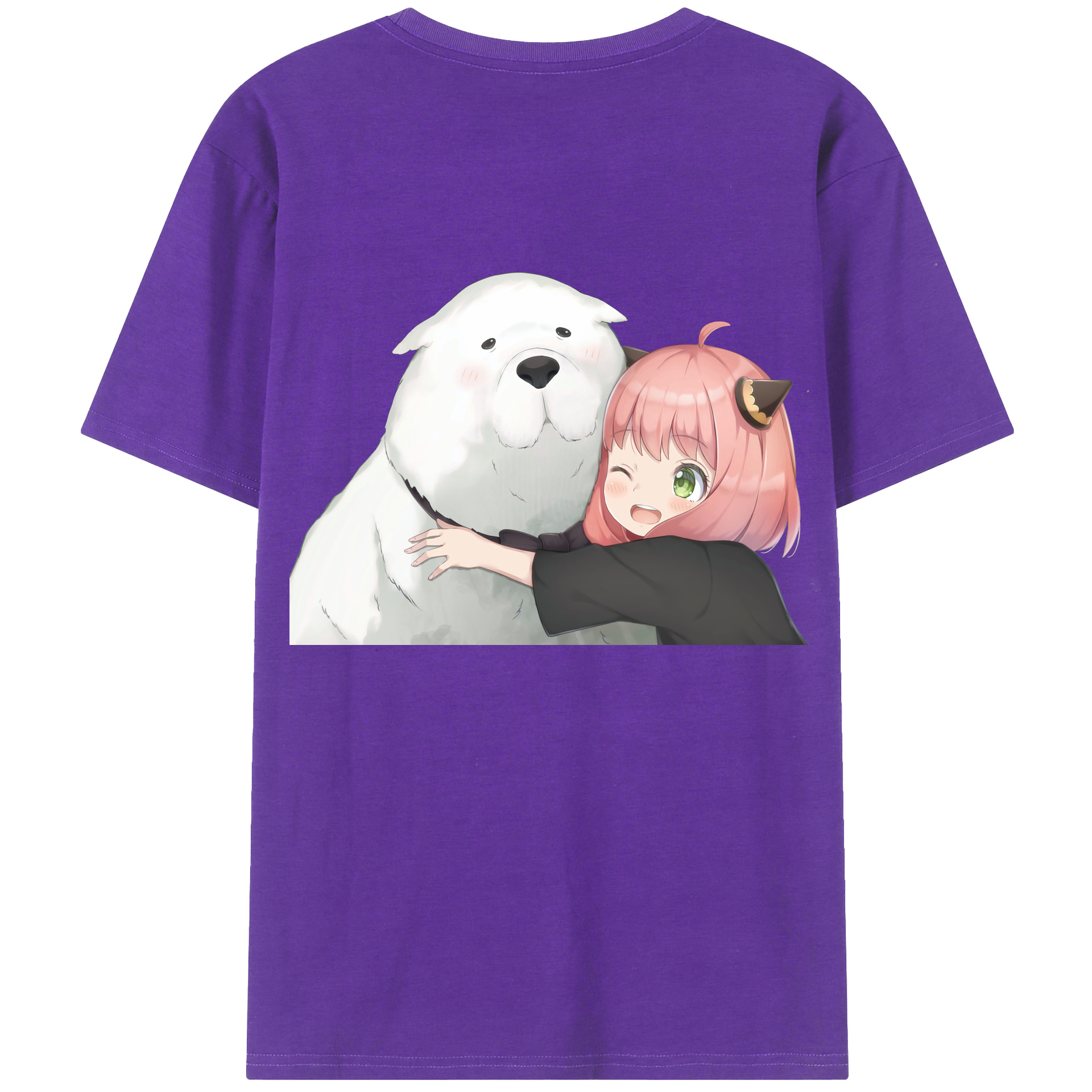 （画像用） SPY×FAMILY间谍家家酒 綿100％ メンズ半袖Tシャツ（バックプリント） 通気性