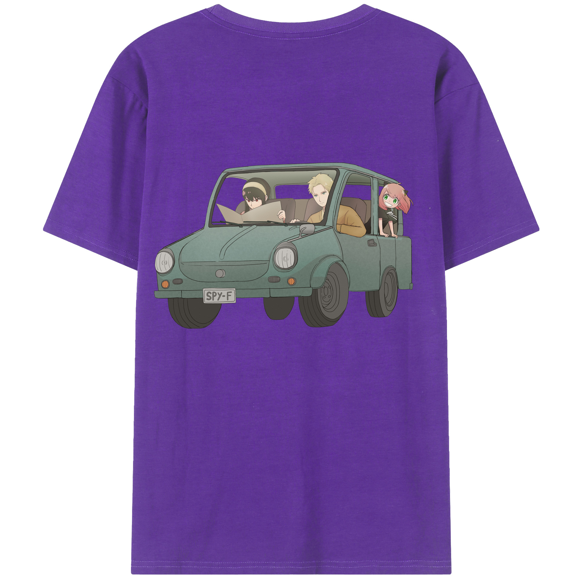 （画像用） SPY×FAMILY间谍家家酒 綿100％ メンズ半袖Tシャツ（バックプリント） 通気性