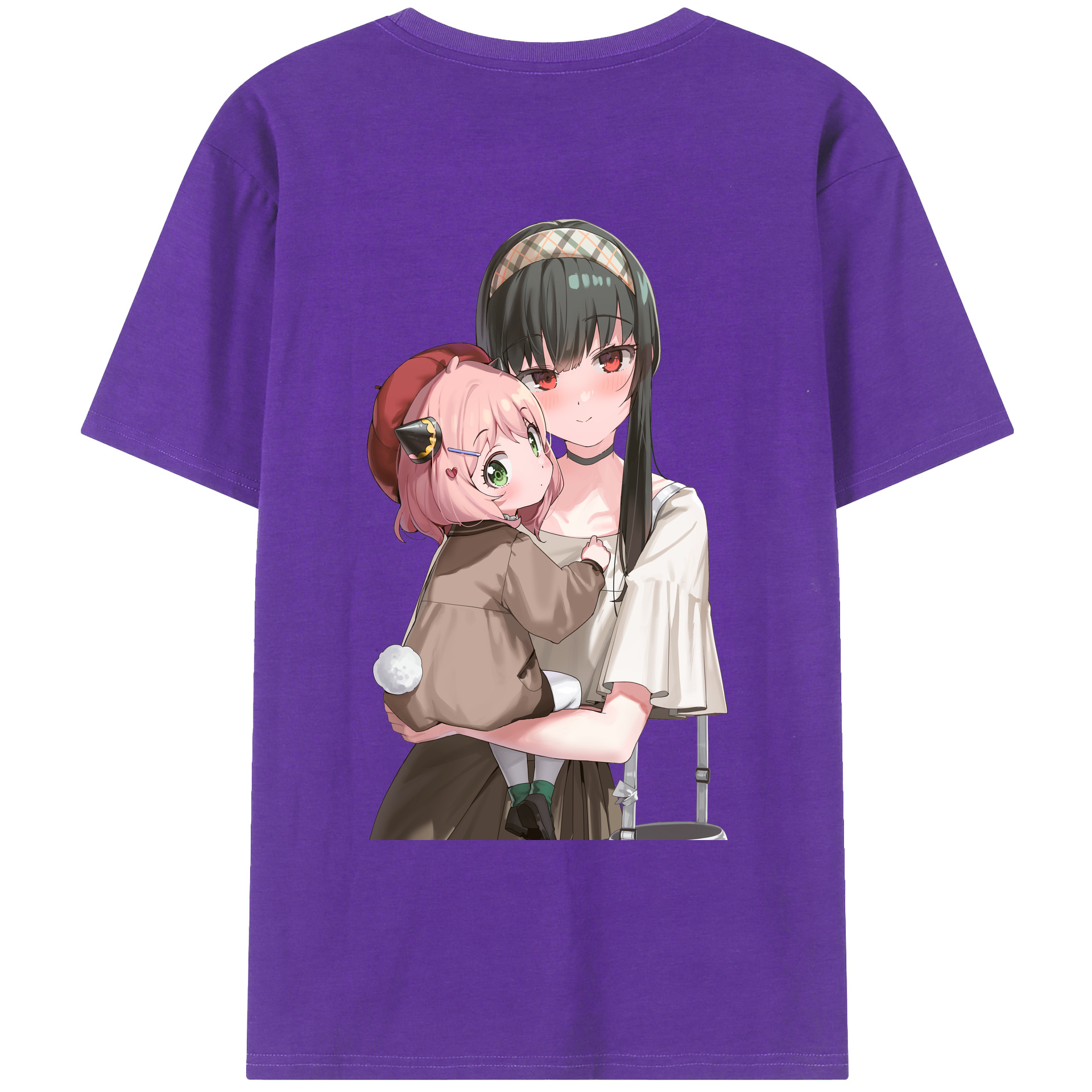 （画像用） SPY×FAMILY间谍家家酒 綿100％ メンズ半袖Tシャツ（バックプリント） 通気性