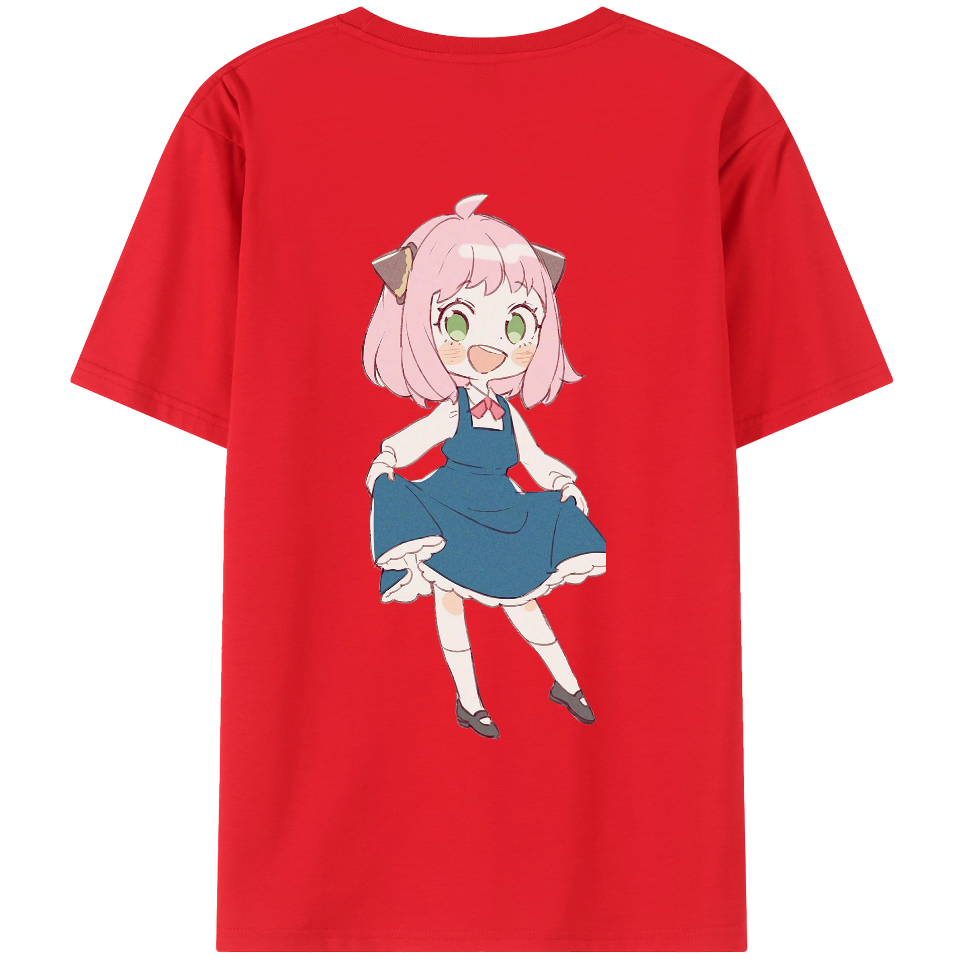 （画像用） SPY×FAMILY间谍家家酒 綿100％ メンズ半袖Tシャツ（バックプリント） 通気性