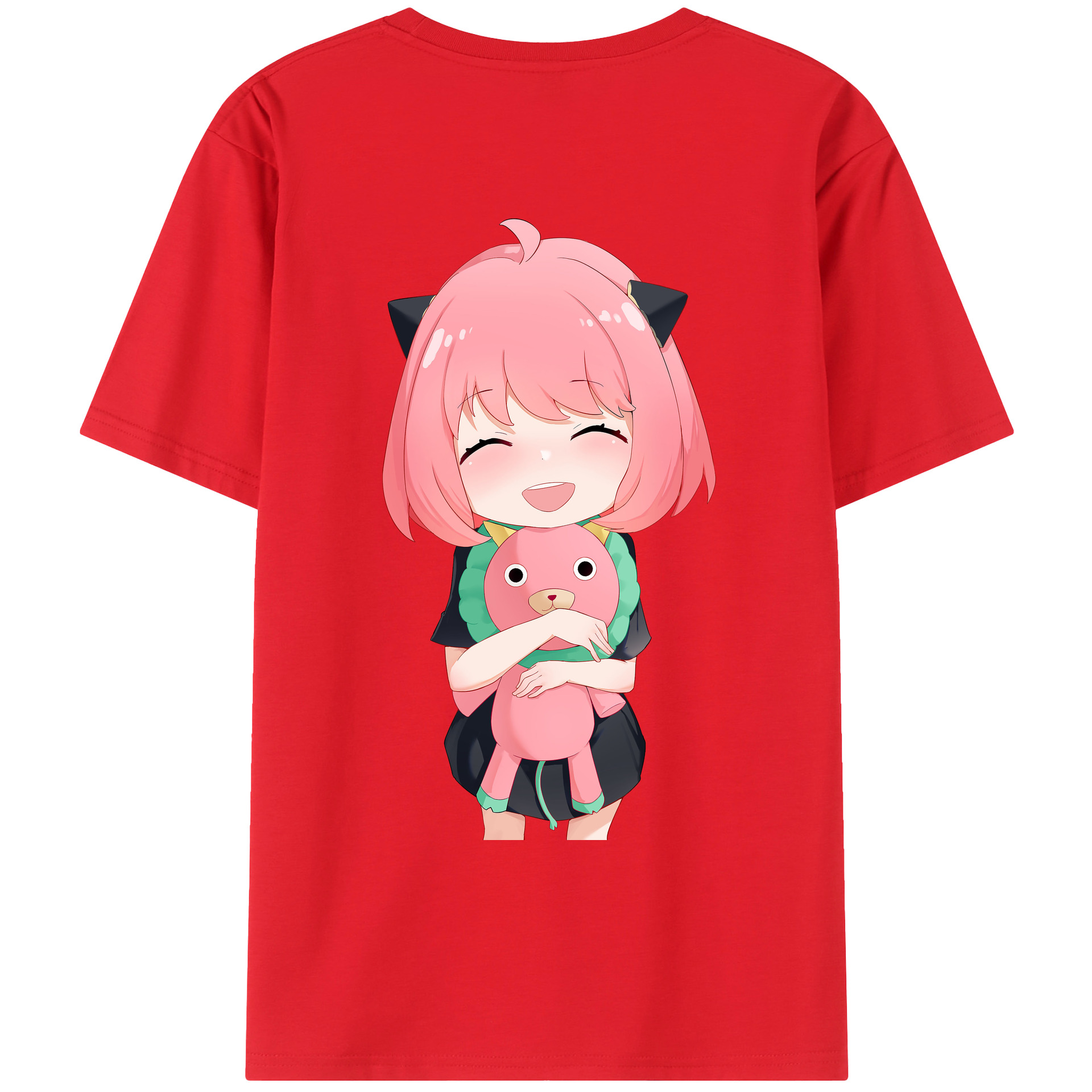 （画像用） SPY×FAMILY间谍家家酒 綿100％ メンズ半袖Tシャツ（バックプリント） 通気性
