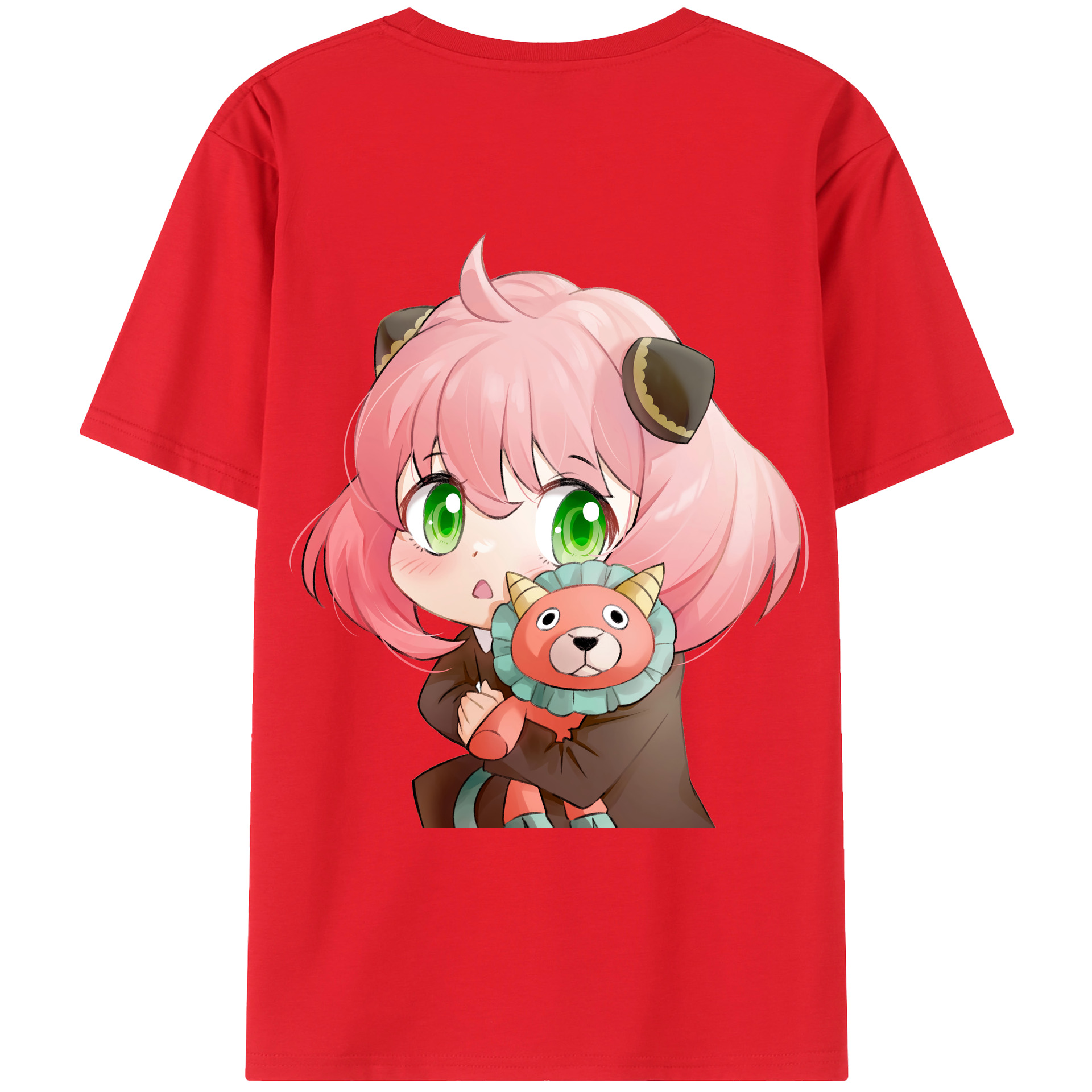（画像用） SPY×FAMILY间谍家家酒 綿100％ メンズ半袖Tシャツ（バックプリント） 通気性