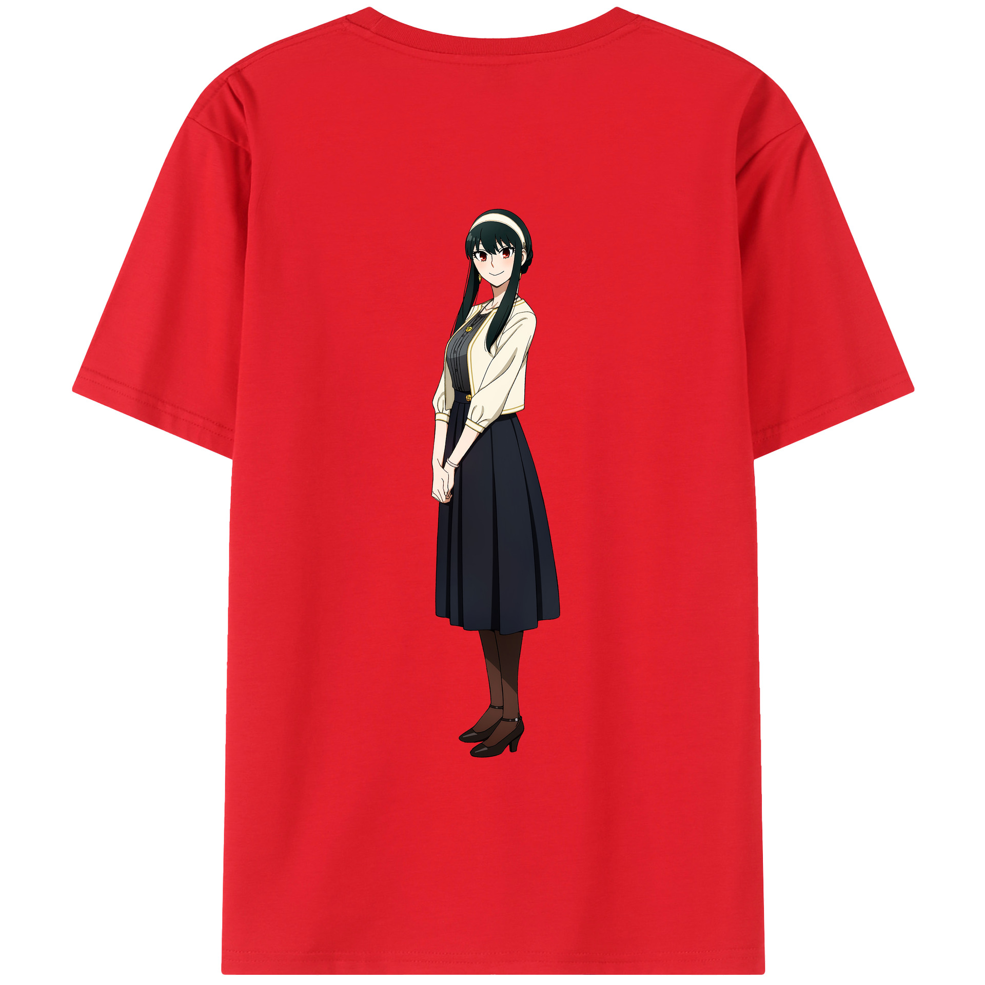 （画像用） SPY×FAMILY间谍家家酒 綿100％ メンズ半袖Tシャツ（バックプリント） 通気性