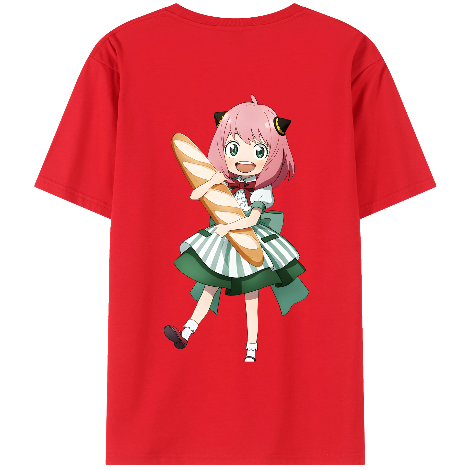 （画像用） SPY×FAMILY间谍家家酒 綿100％ メンズ半袖Tシャツ（バックプリント） 通気性