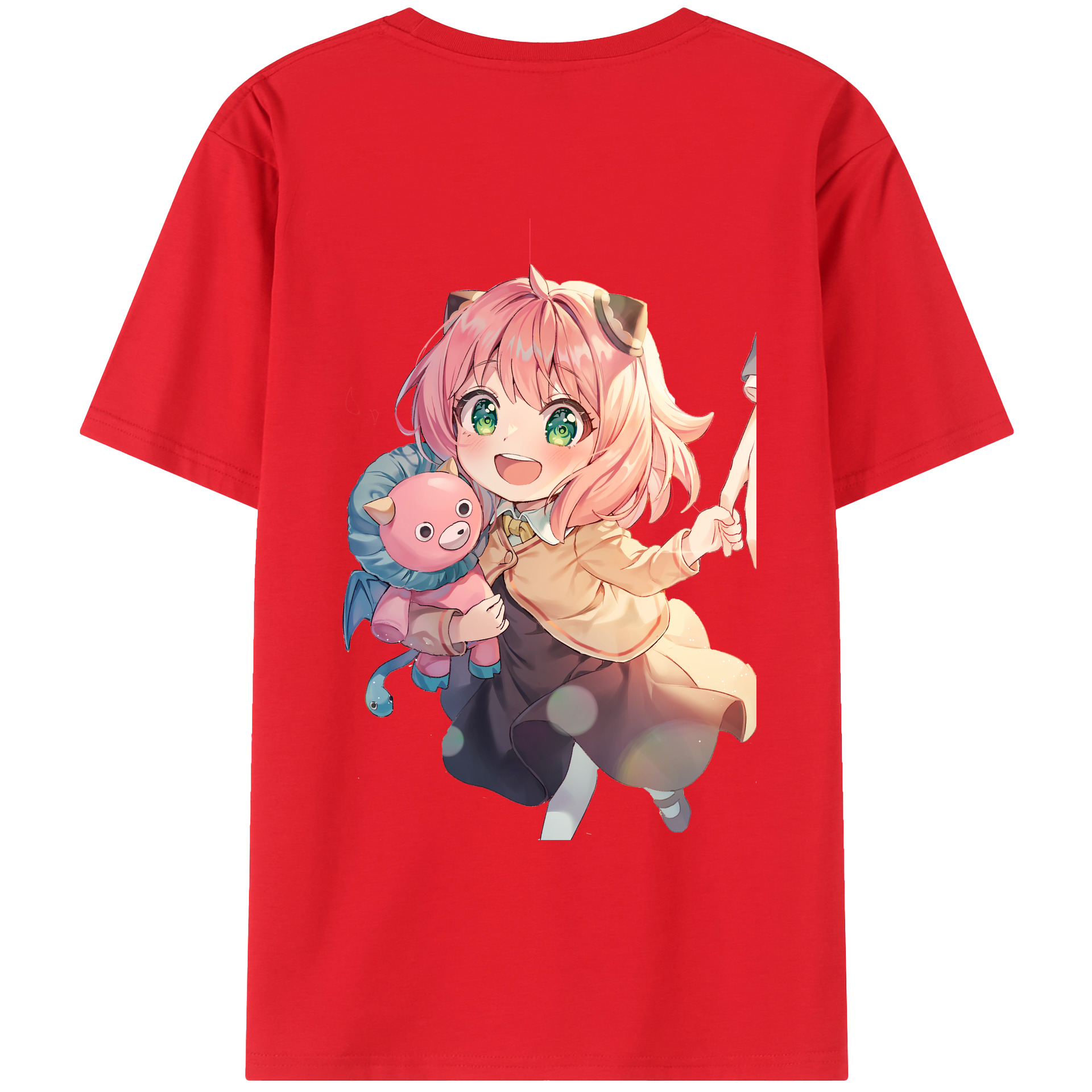 （画像用） SPY×FAMILY间谍家家酒 綿100％ メンズ半袖Tシャツ（バックプリント） 通気性
